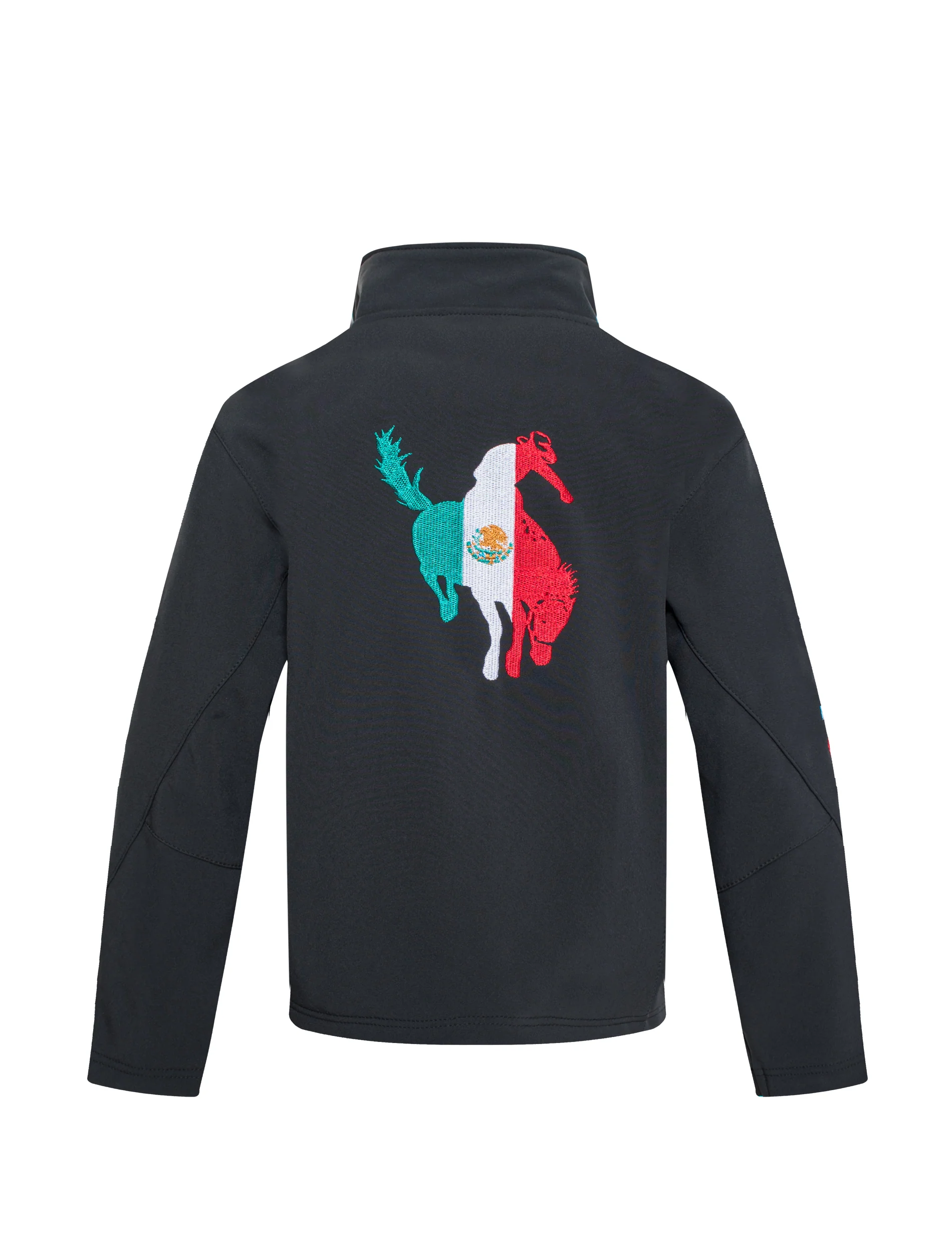 Boys Rodeo Embroidery Jacket -BNJ650-EMB-MHL-BLACK - Image 2