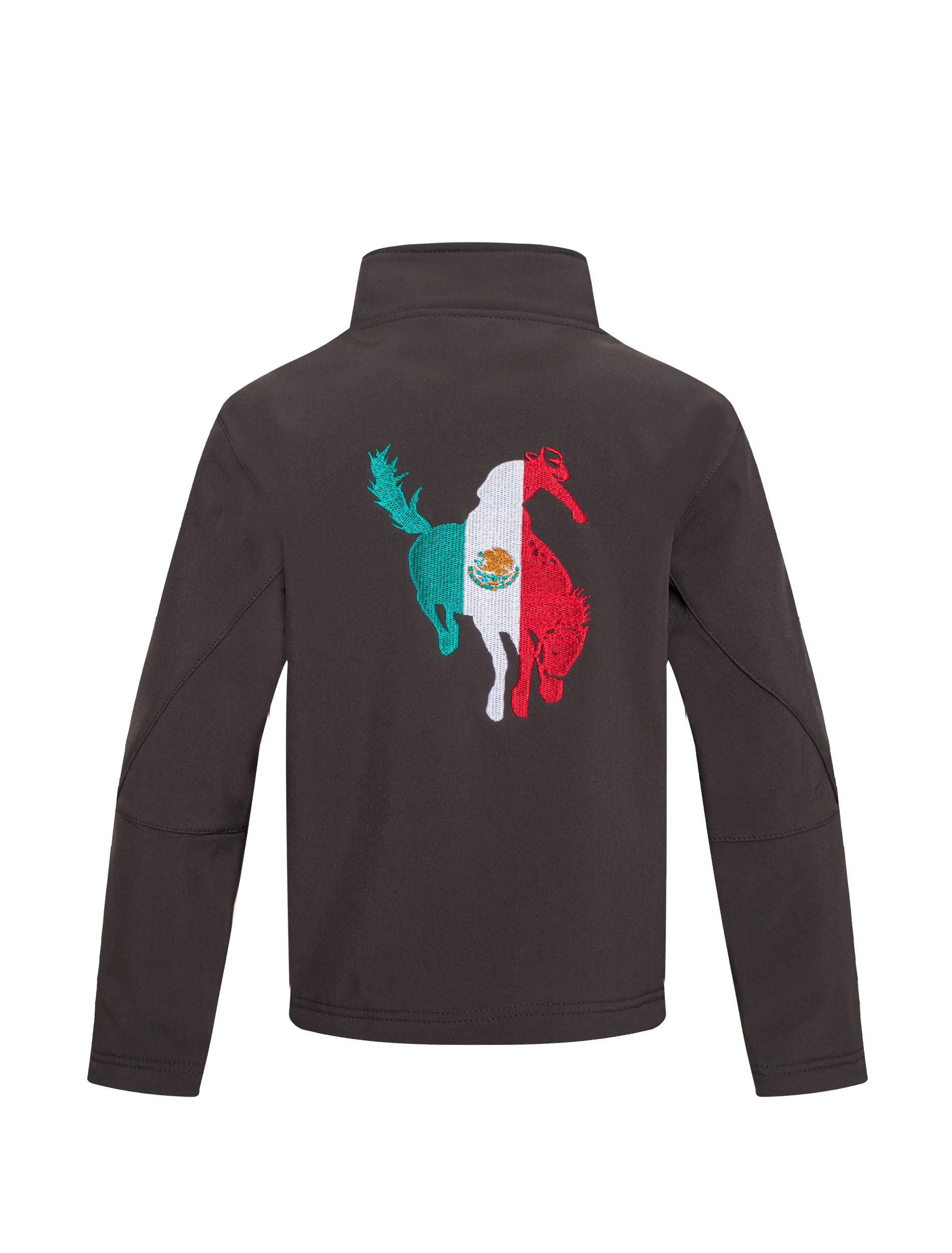 Boys Rodeo Embroidery Jacket -BNJ650-EMB-MHL-BROWN - Image 2