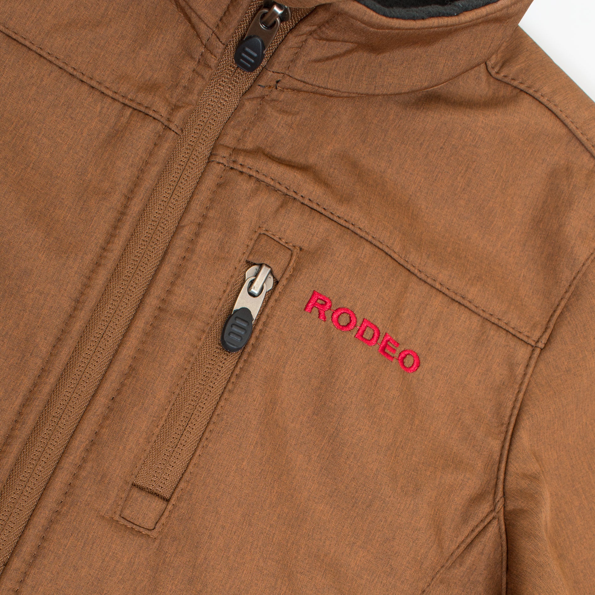 Boys Rodeo Embroidery Jacket -BNJ650-EMB-MHL-COGNAC - Image 2