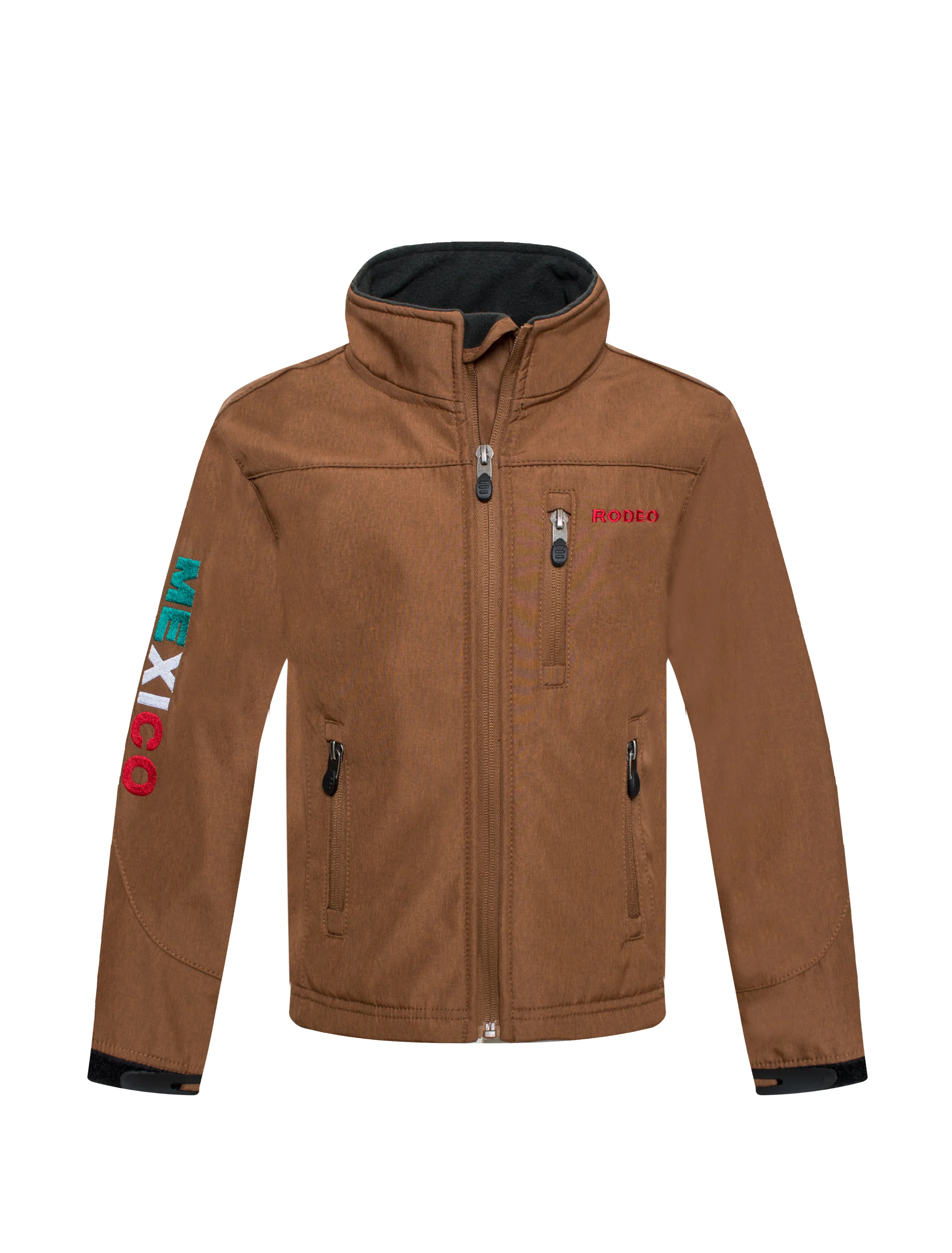 Boys Rodeo Embroidery Jacket -BNJ650-EMB-MHL-COGNAC - Image 5