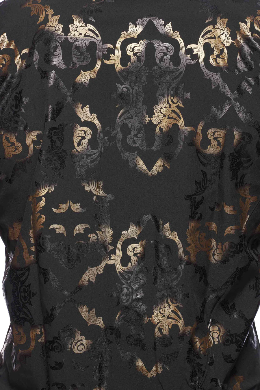 Mens Luxury Brand Printed Silk Like Shirts-HLS2002L-518 - Image 3