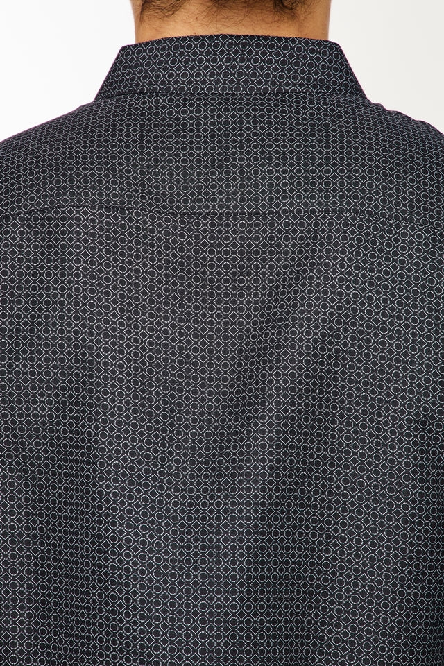 Mens Long Sleeve Printed Casual Button-Down Shirts HLS2004-121 - Image 4