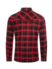 Men's Western Flannel Shirts With Snap Buttons -FLS300-302 - Image 5