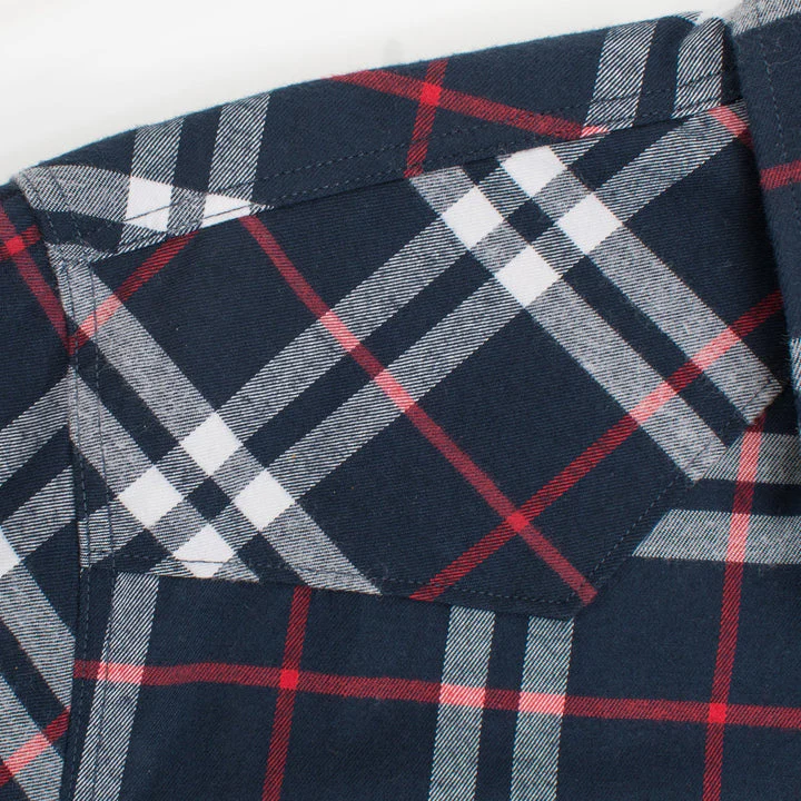 Men's Western Flannel Shirts With Snap Buttons -FLS300-306 - Image 3