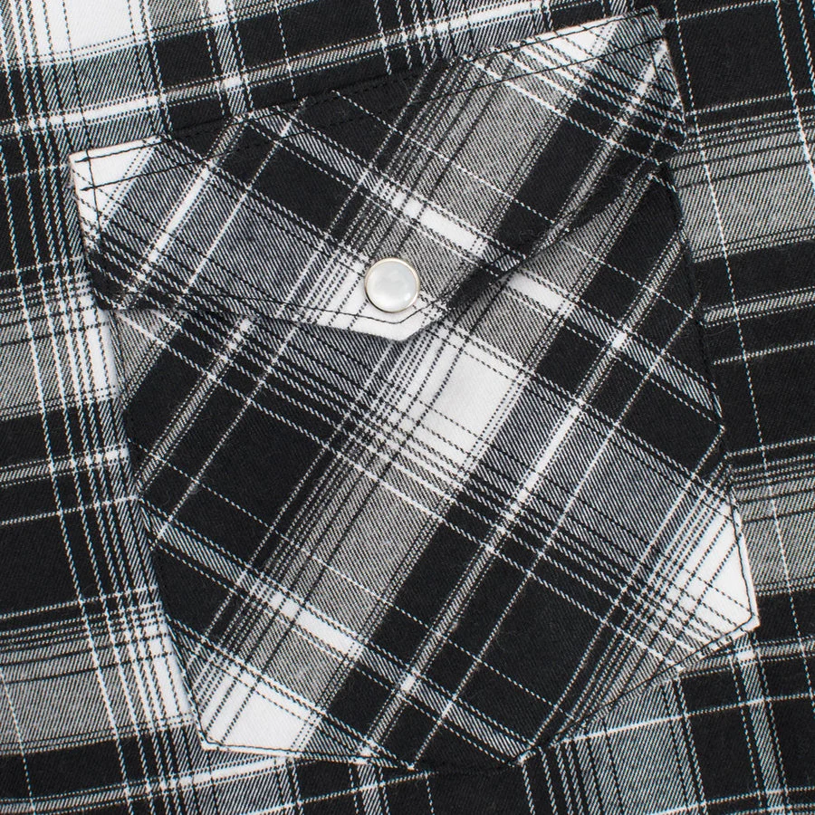 Men's Western Flannel Shirts With Snap Buttons-FLS300-301 - Image 5