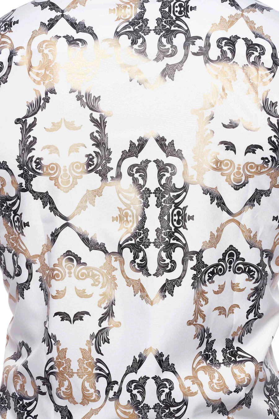 Mens Luxury Brand Printed Silk Like Shirts-HLS2002L-517 - Image 3