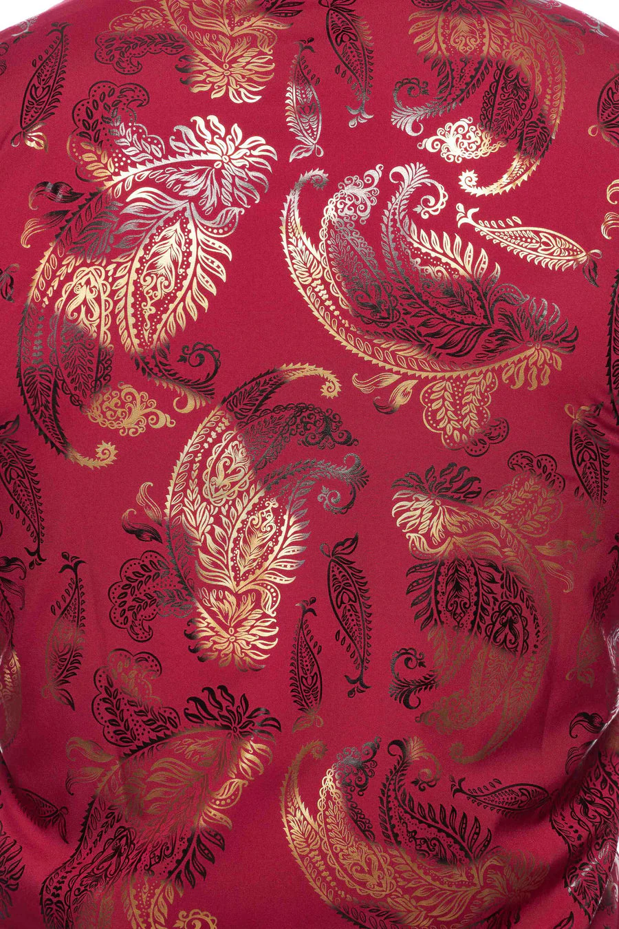 Mens Luxury Brand Printed Silk Like Shirts-HLS2002L-526 - Image 2
