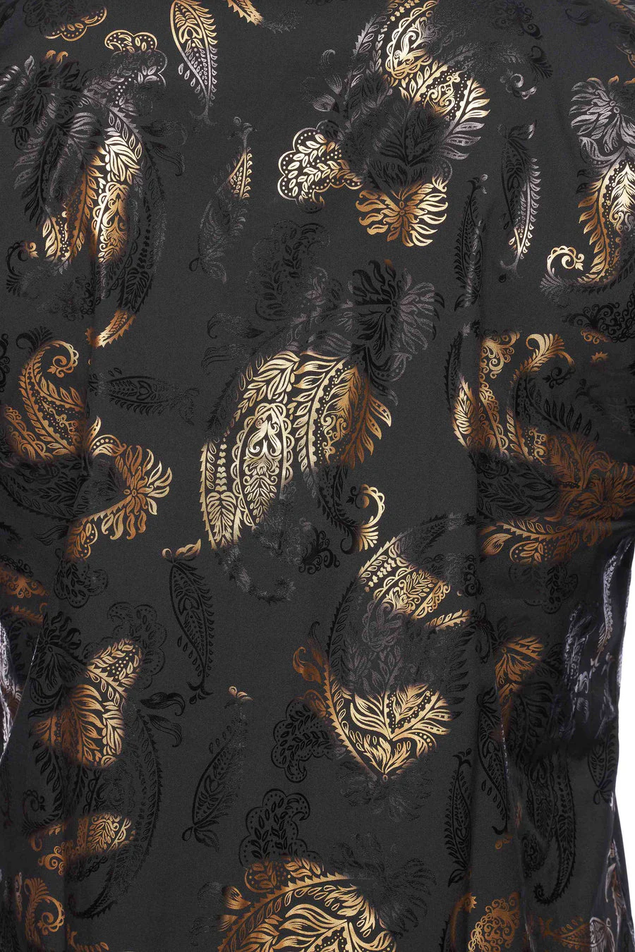Mens Luxury Brand Printed Silk Like Shirts-HLS2002L-527 - Image 3