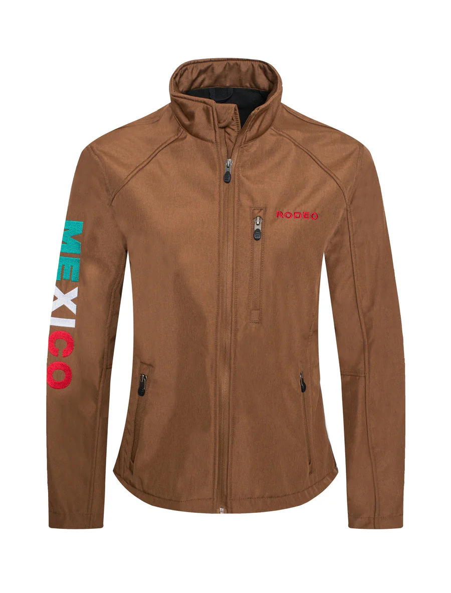 Women's Western Aztec Print Jacket - LJ650EMB-MHL-COGNAC