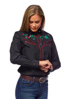 Women’s Western Embroidered Shirts -LS500-510 - Image 3