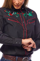 Women’s Western Embroidered Shirts -LS500-510 - Image 4