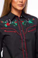 Women’s Western Embroidered Shirts -LS500-510 - Image 5