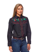 Women’s Western Embroidered Shirts -LS500-510 - Image 7