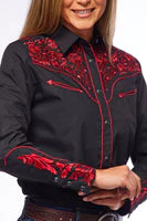 Women’s Western Embroidered Shirts -LS500-512 - Image 7