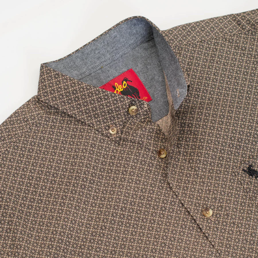 MEN'S 100% COTTON POPLIN PRINT SHIRTS-PS300L-3007 - Image 2
