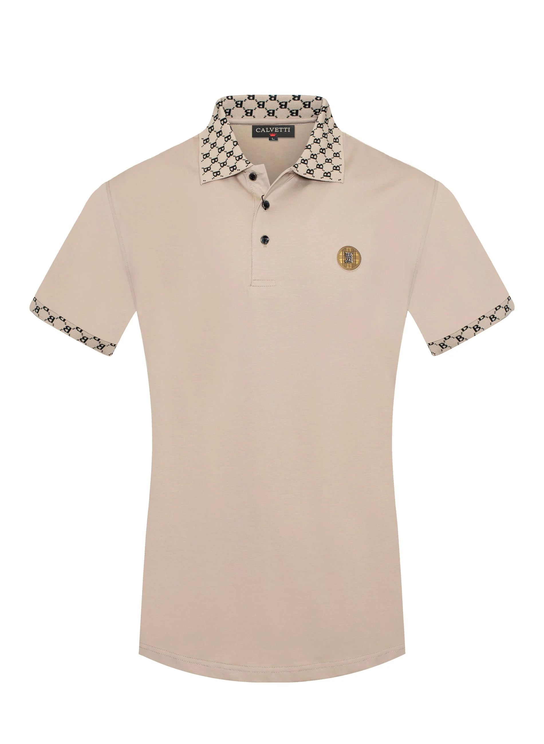 MEN'S COTTON/POLY FANCY POLO SHIRTS-CS200-203