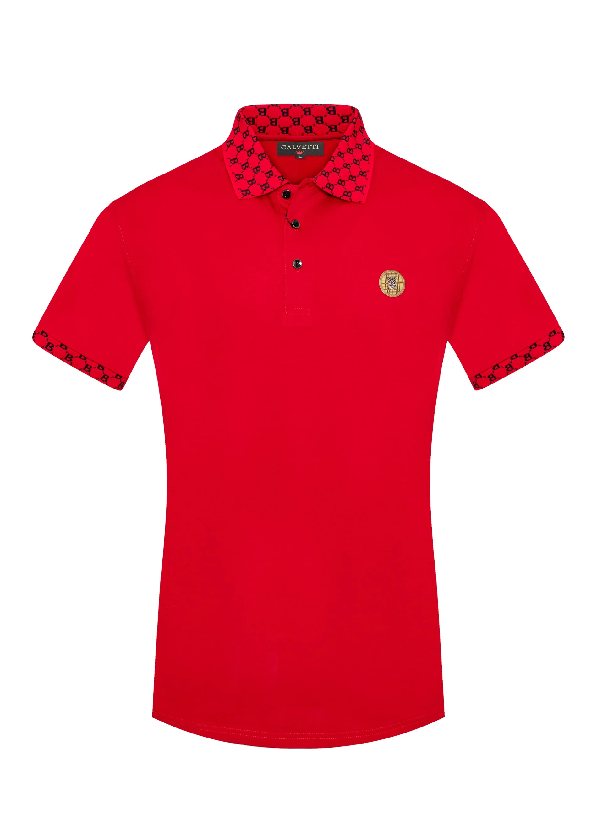MEN'S COTTON/POLY FANCY POLO SHIRTS-CS200-204