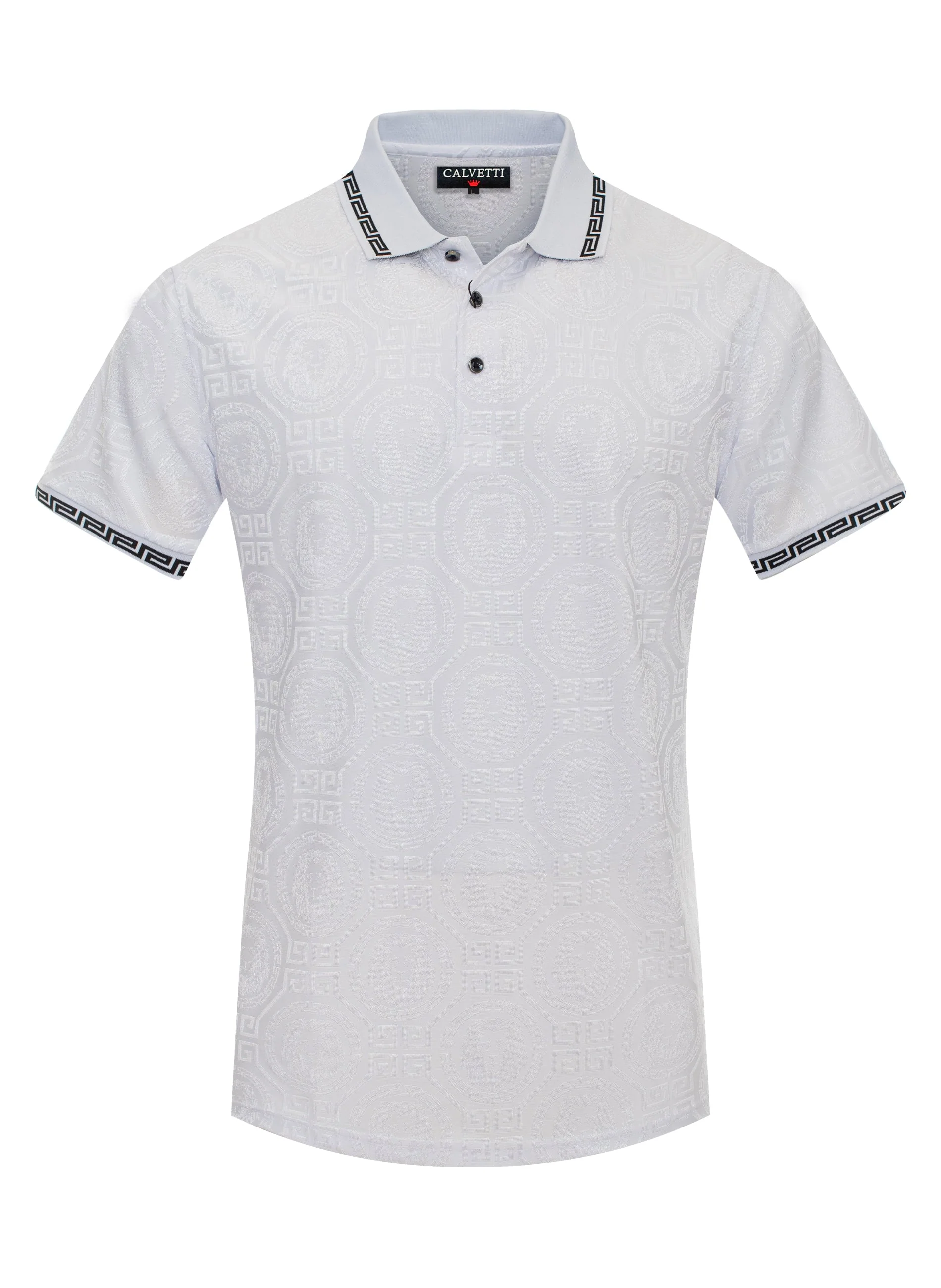 MEN'S COTTON/POLY FANCY POLO SHIRTS-CS200-211