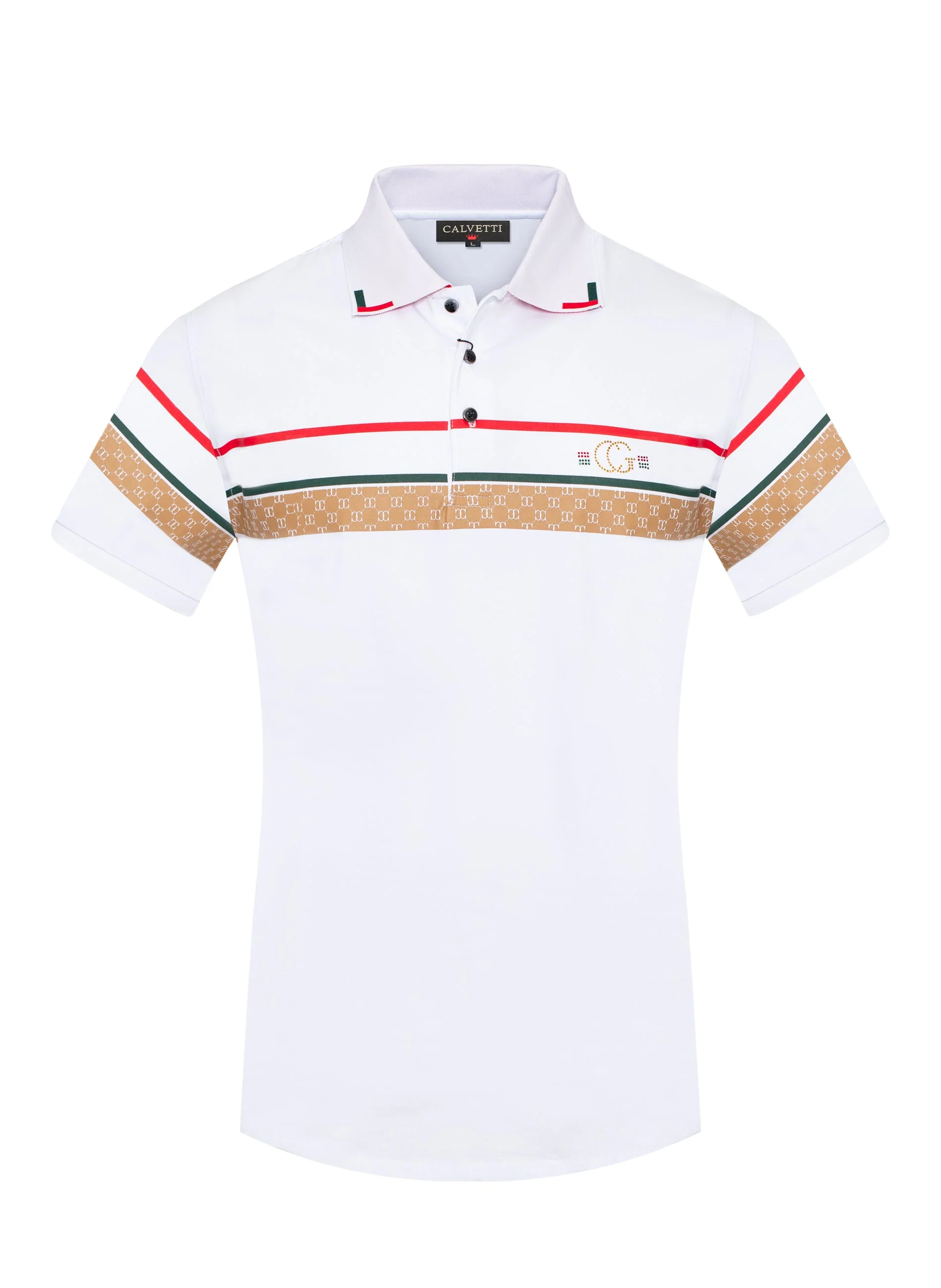 MEN'S COTTON/POLY FANCY POLO SHIRTS-CS200-216
