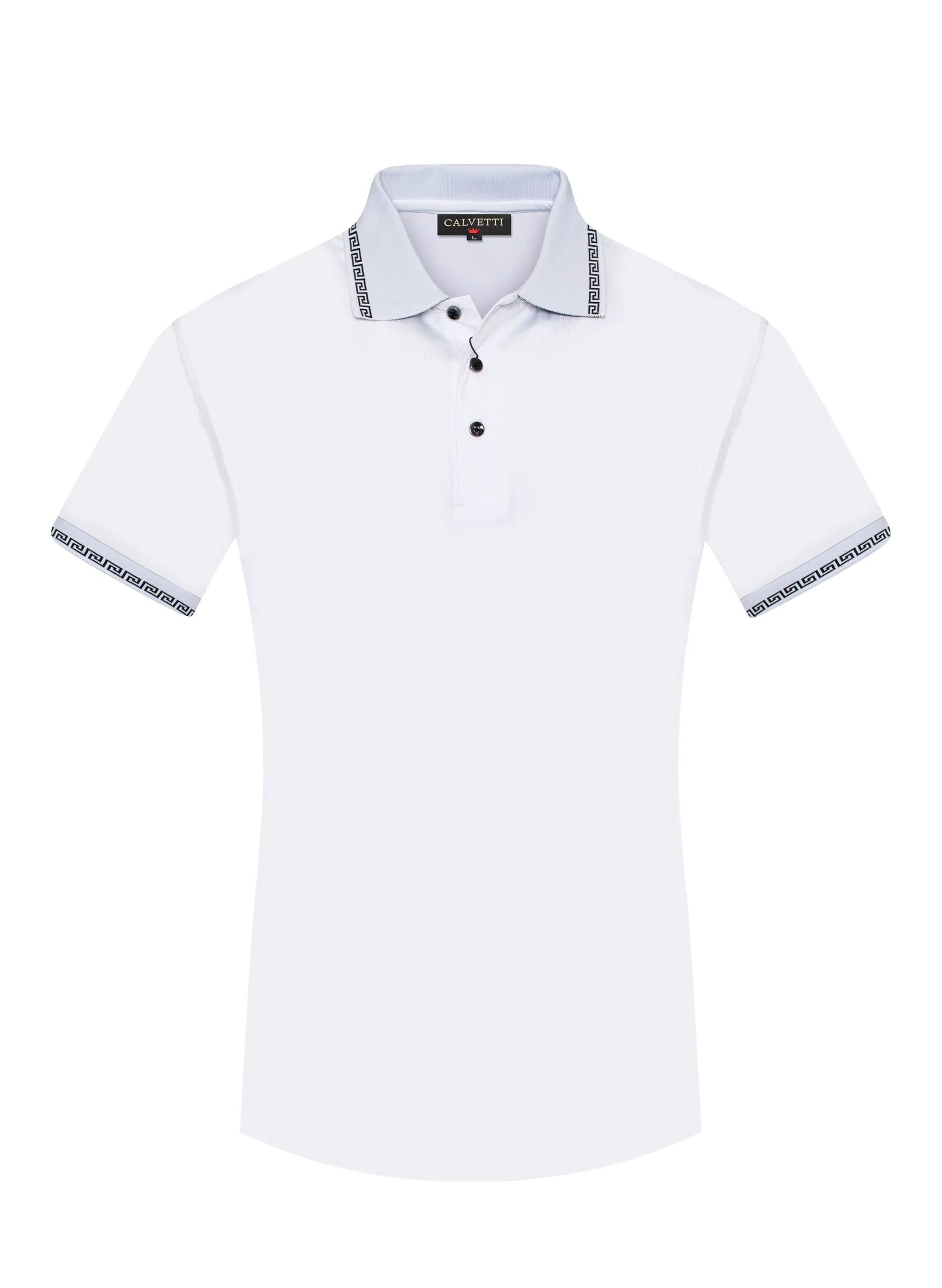 MEN'S COTTON/POLY FANCY POLO SHIRTS-CS200-222