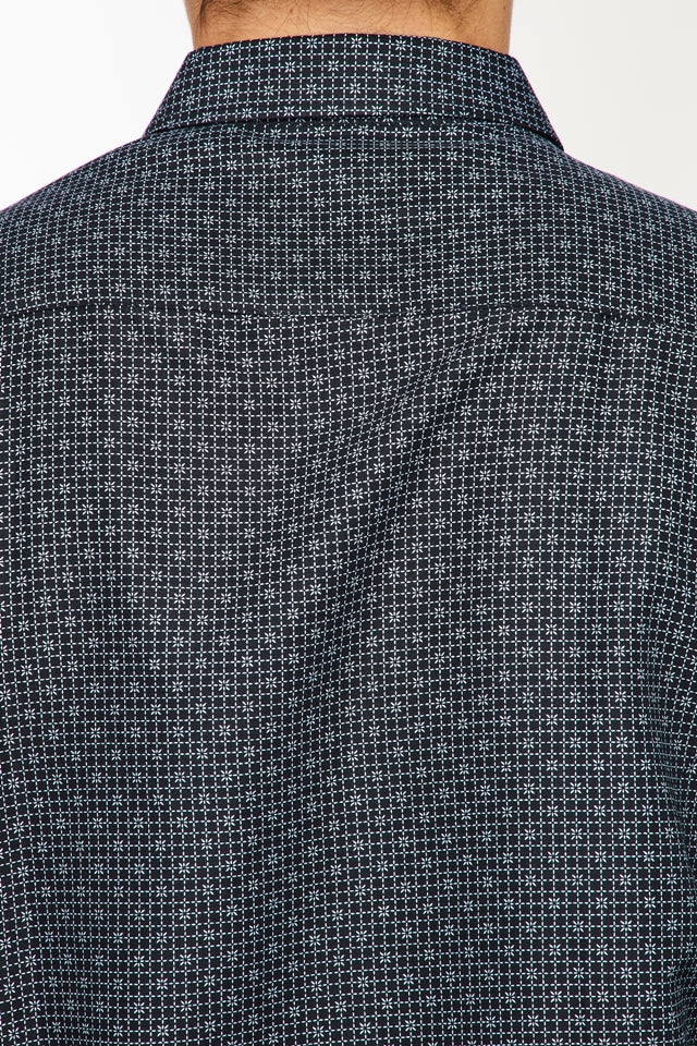 Mens Long Sleeve Printed Casual Button-Down Shirts HLS2004-105 - Image 4