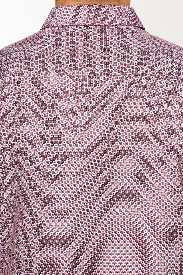 Mens Long Sleeve Printed Casual Button-Down Shirts HLS2004-108 - Image 3