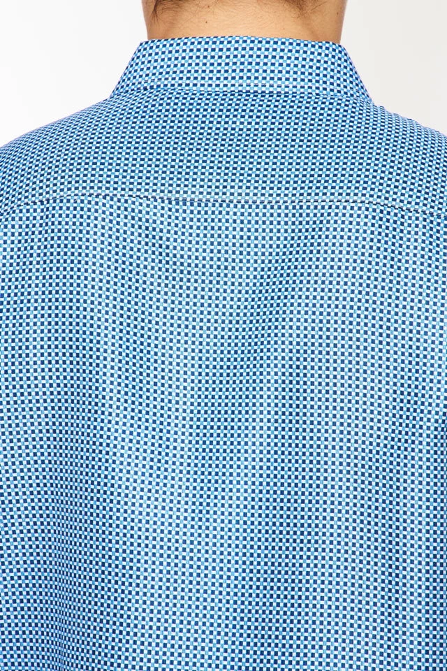 Mens Long Sleeve Printed Casual Button-Down Shirts HLS2004-115 - Image 3