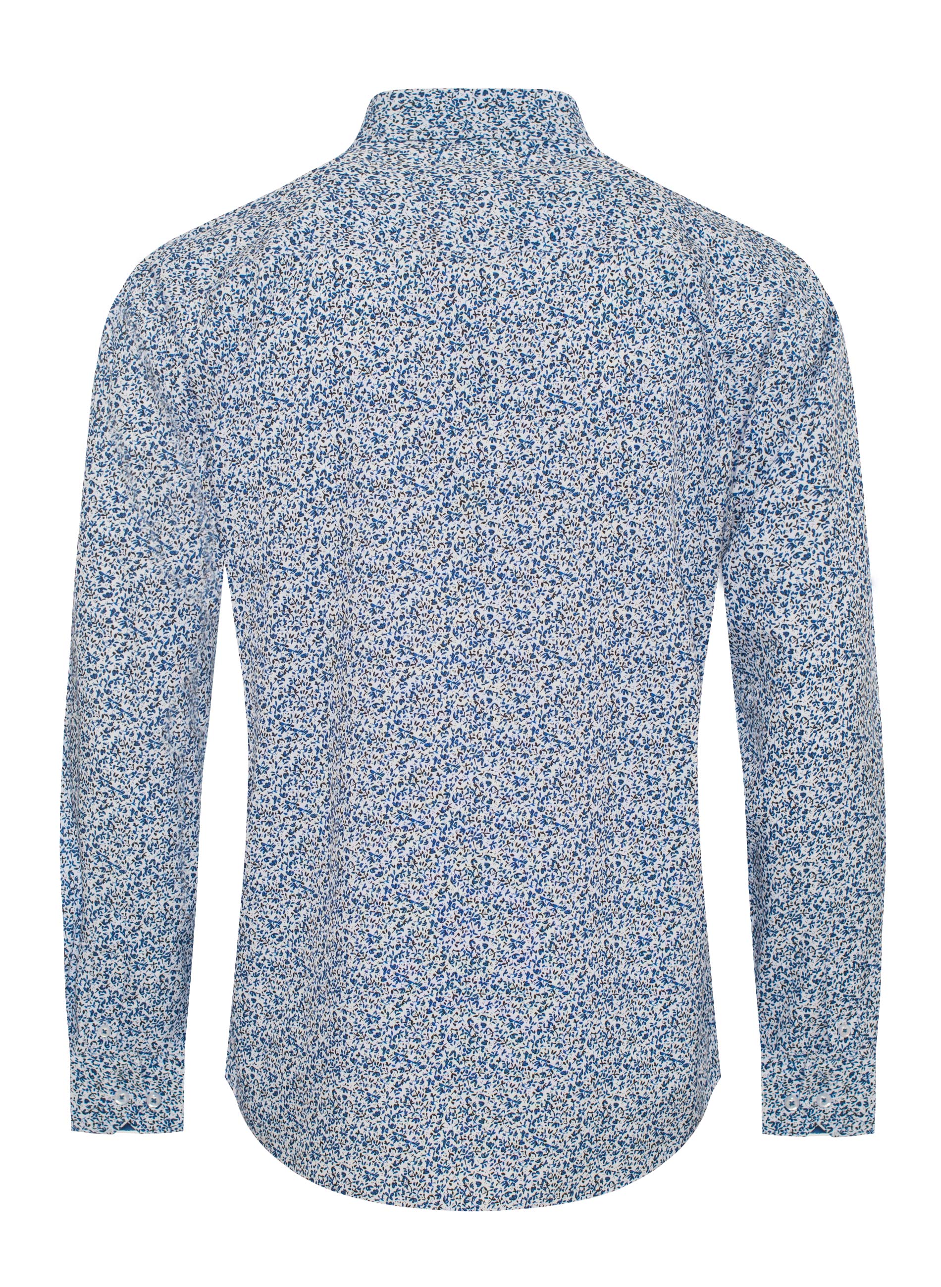 Mens Long Sleeve Printed Casual Button-Down Shirts HLS2004-122 - Image 2