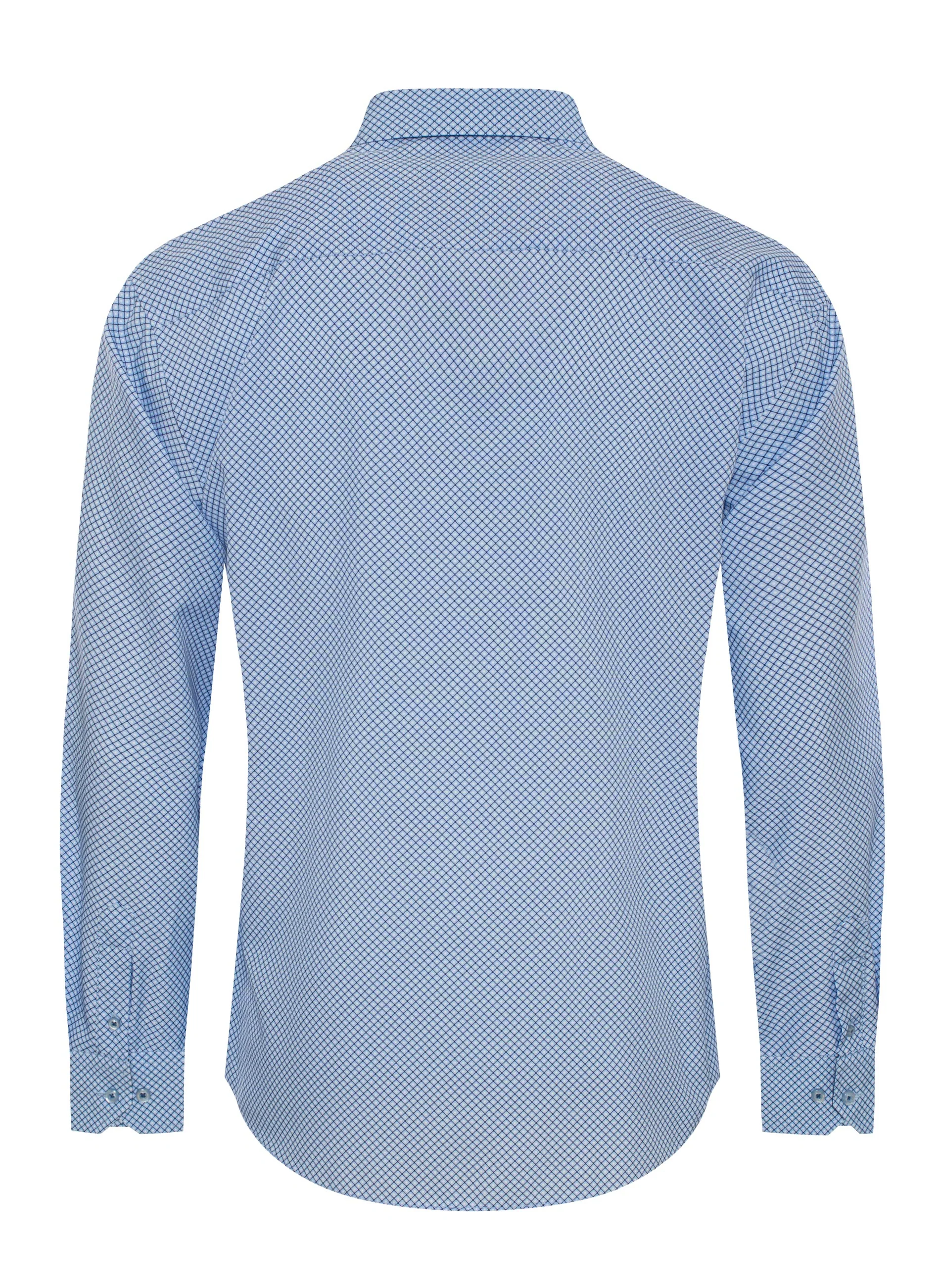 Mens Long Sleeve Printed Casual Button-Down Shirts HLS2004-123 - Image 2