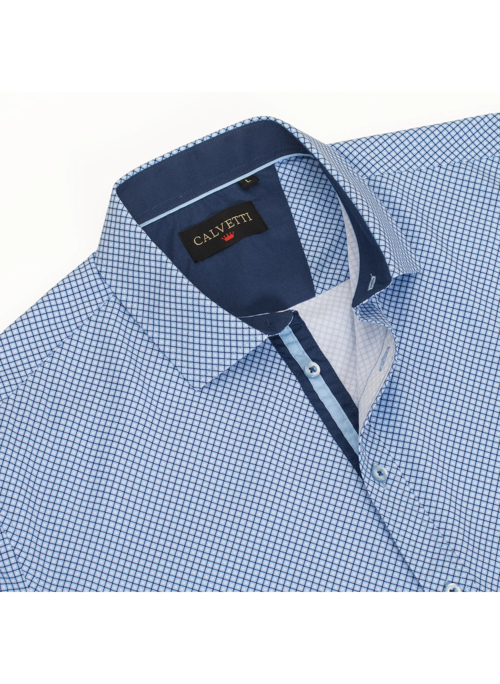 Mens Long Sleeve Printed Casual Button-Down Shirts HLS2004-123 - Image 3