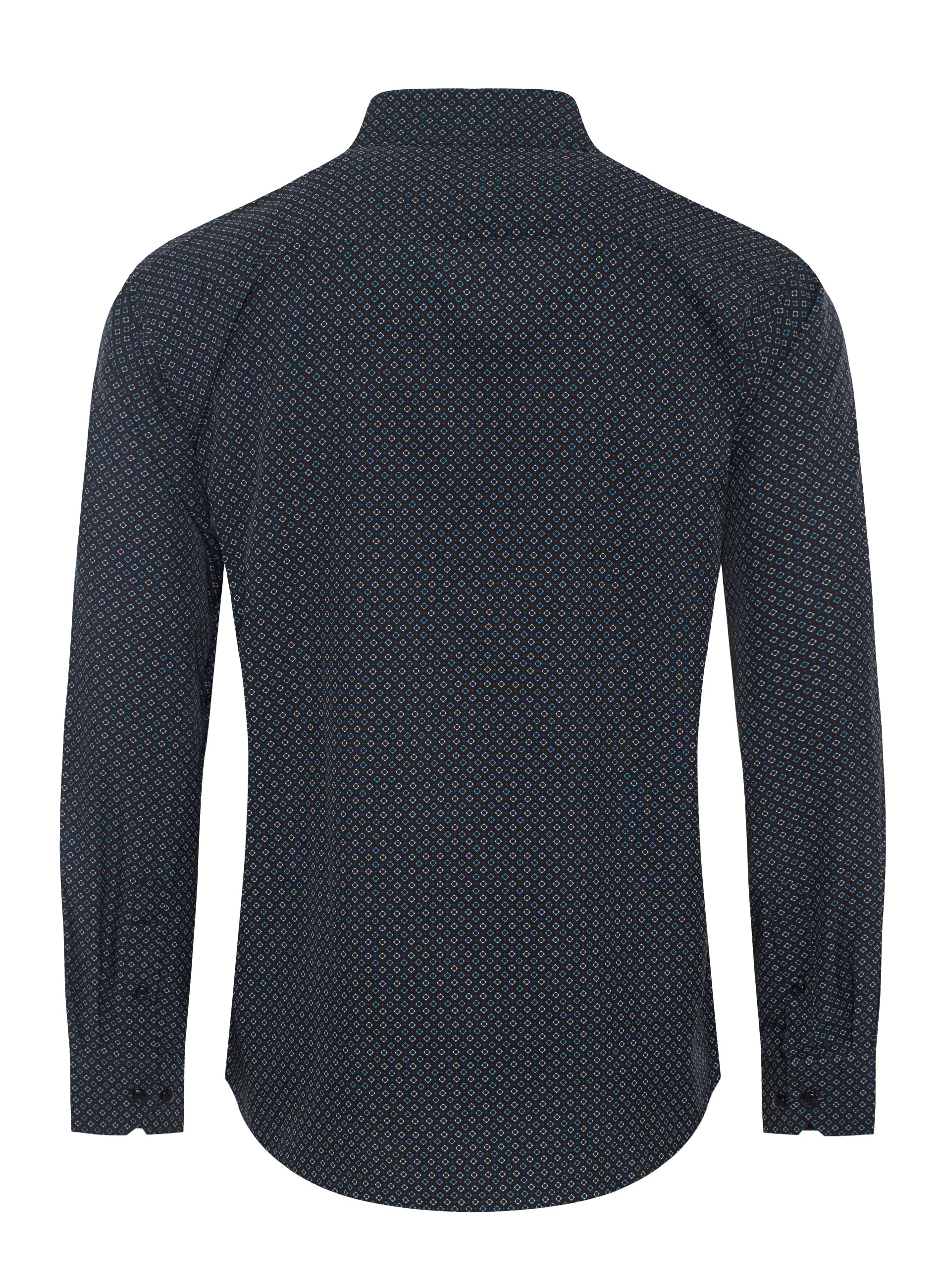Mens Long Sleeve Printed Casual Button-Down Shirts HLS2004-124 - Image 2