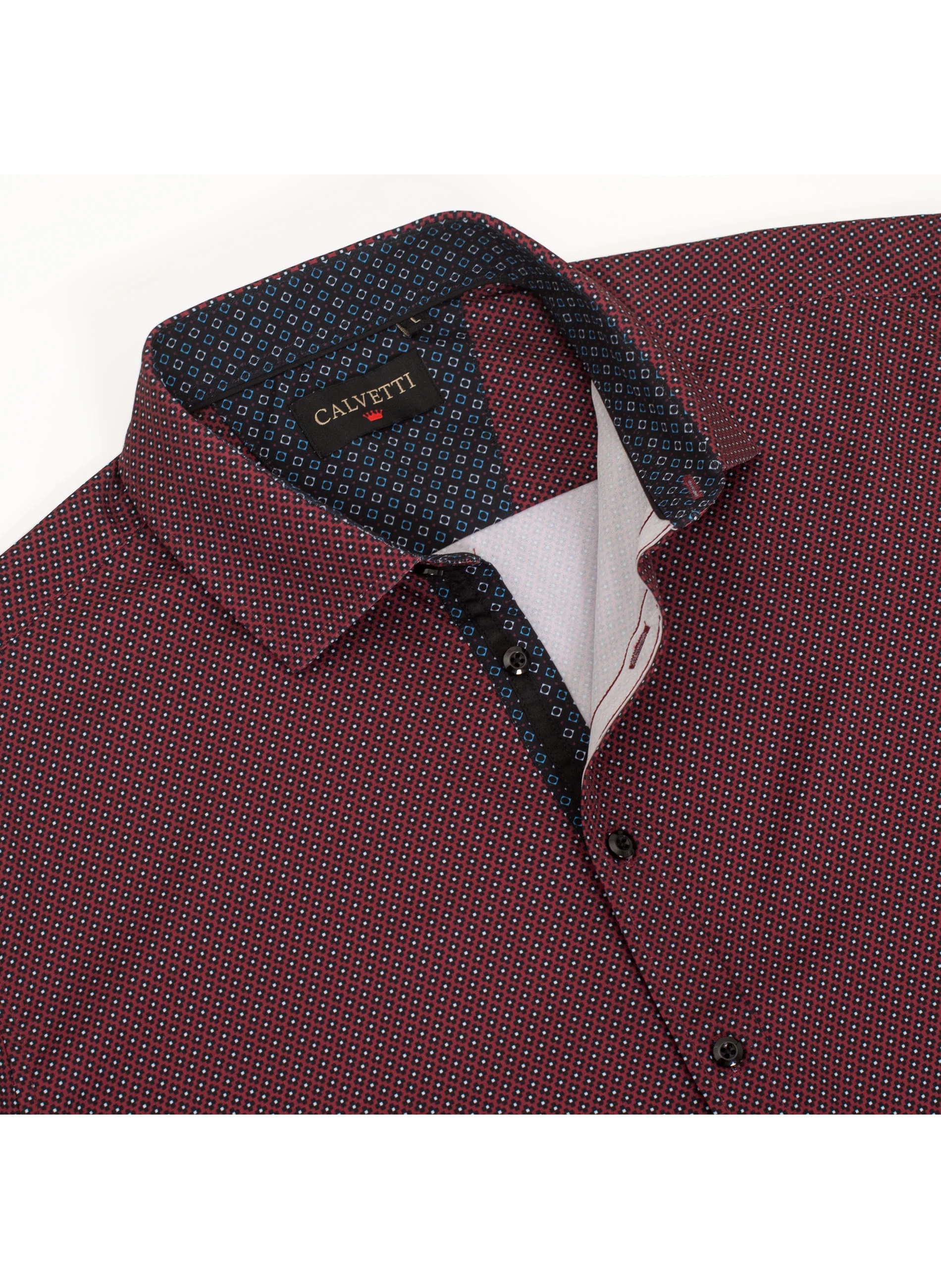 Mens Long Sleeve Printed Casual Button-Down Shirts HLS2004-125 - Image 3