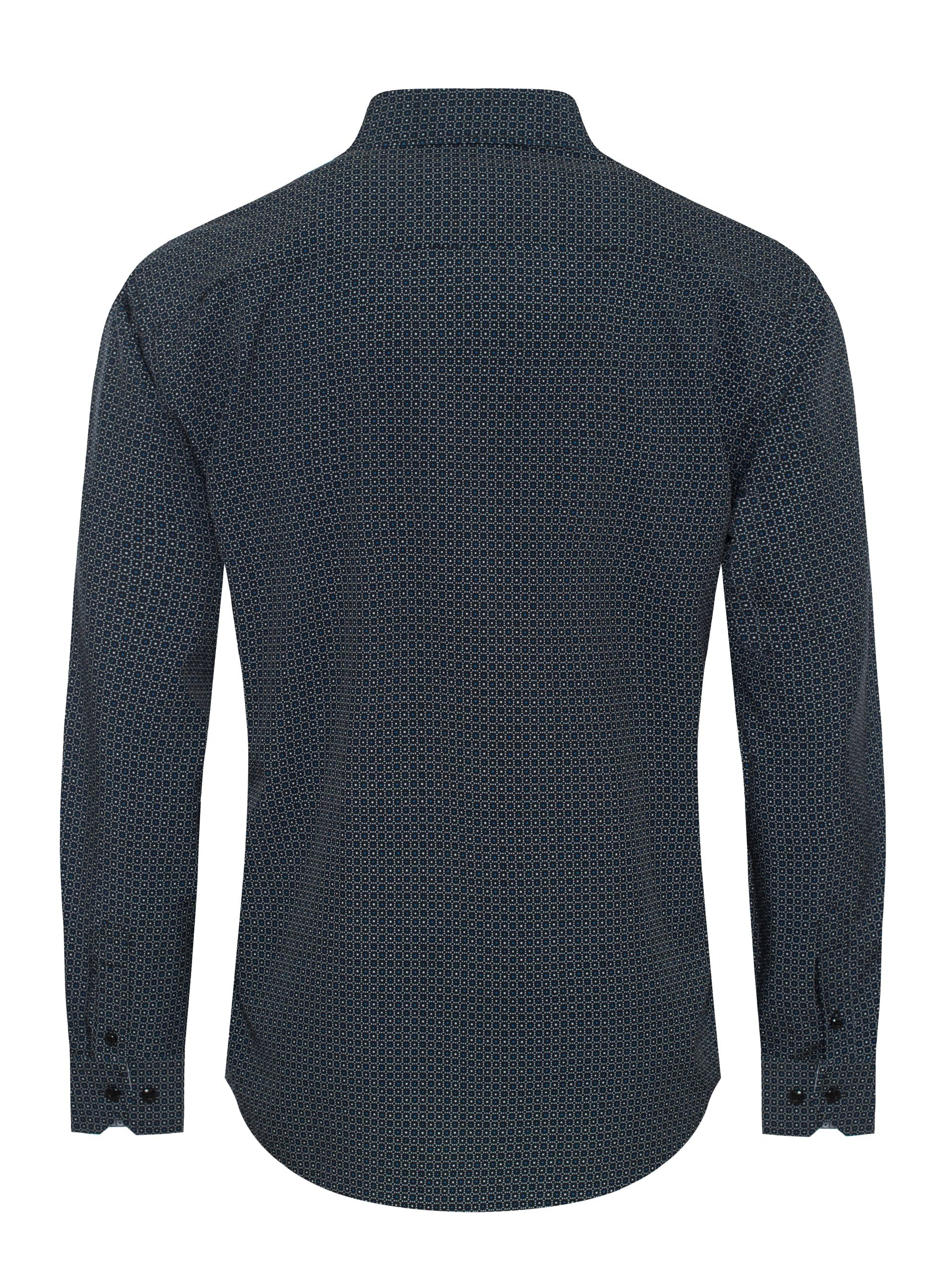 Mens Long Sleeve Printed Casual Button-Down Shirts HLS2004-127 - Image 2