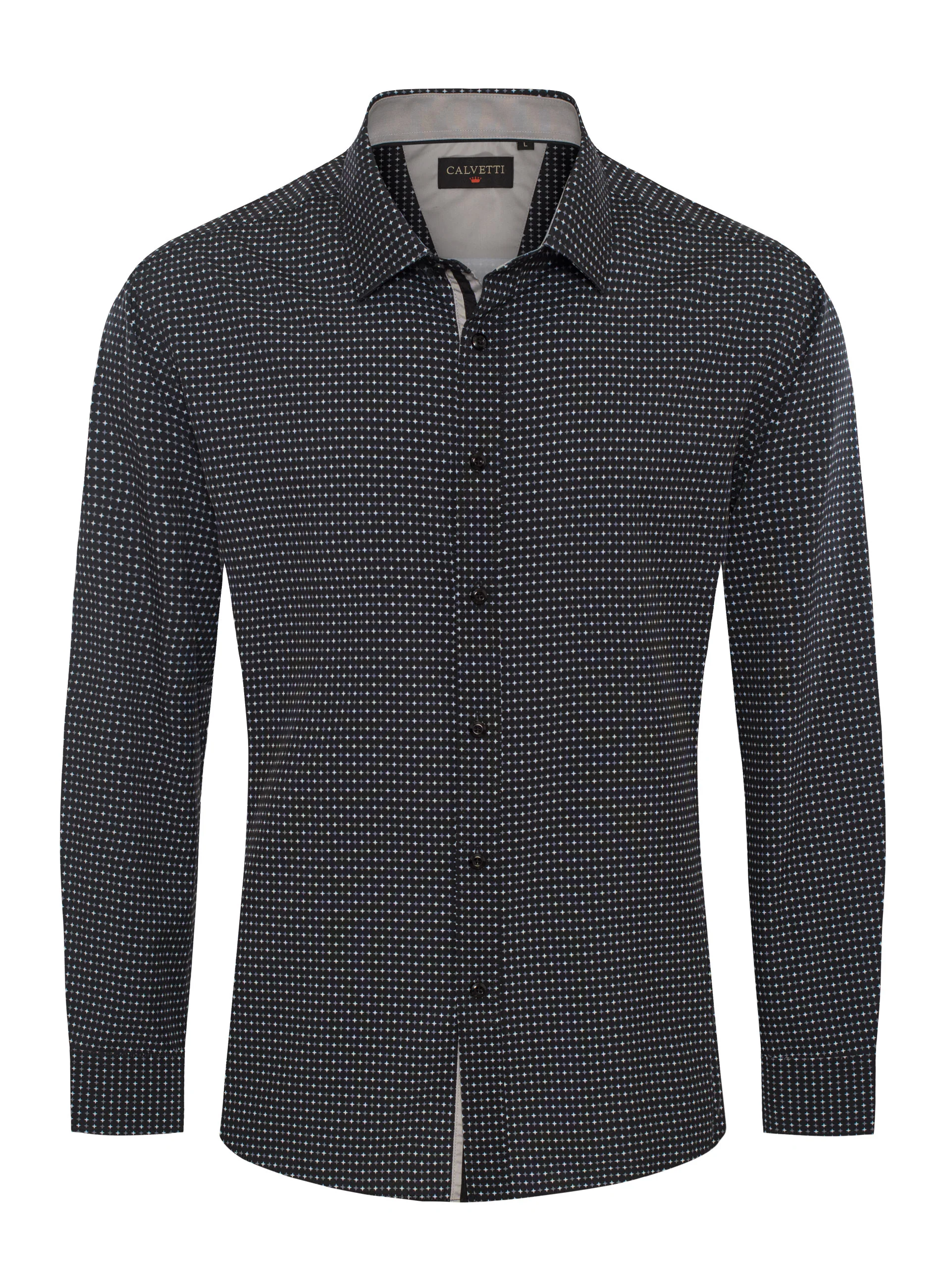 Mens Long Sleeve Printed Casual Button-Down Shirts HLS2004-129