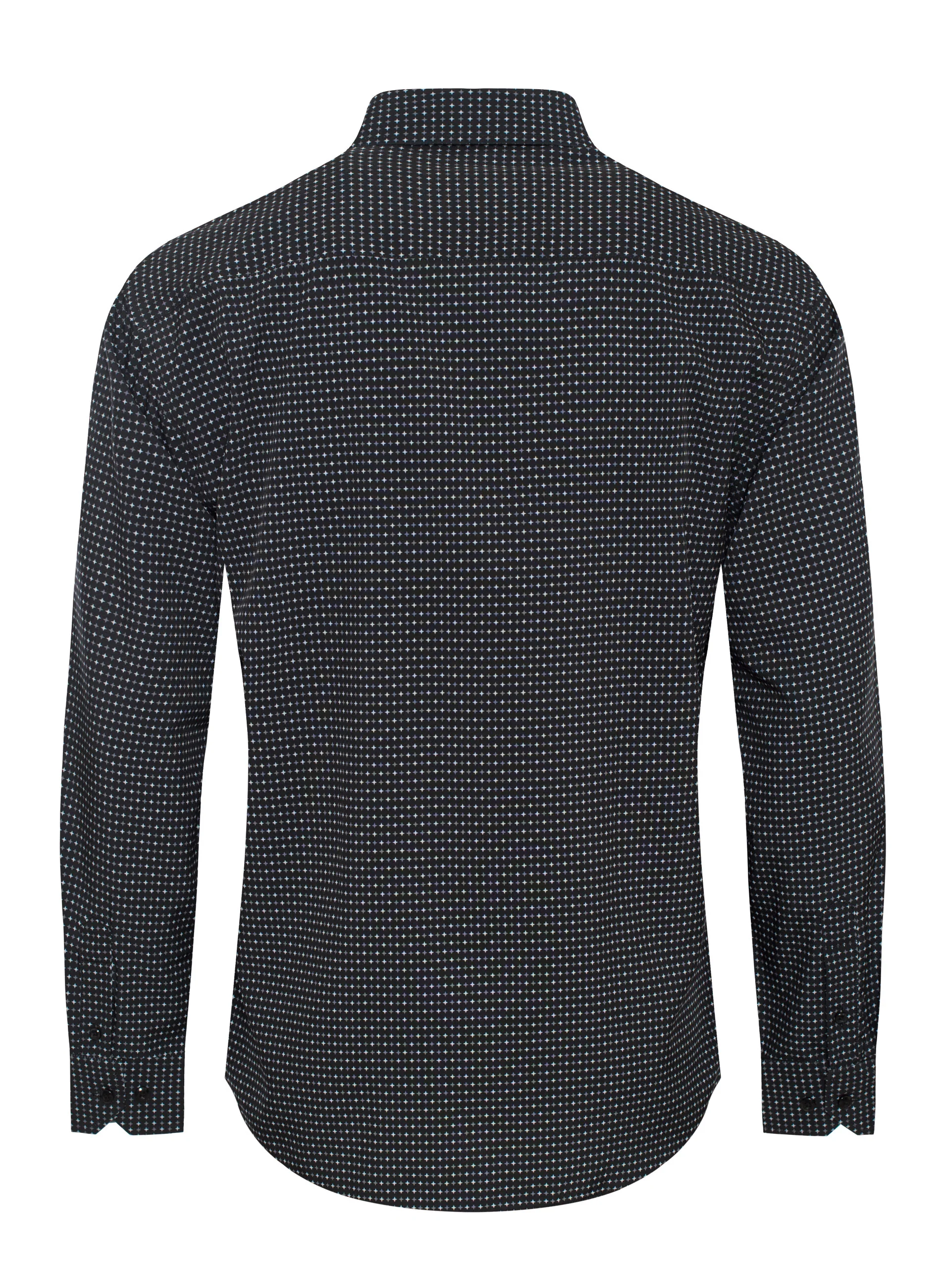 Mens Long Sleeve Printed Casual Button-Down Shirts HLS2004-129 - Image 2