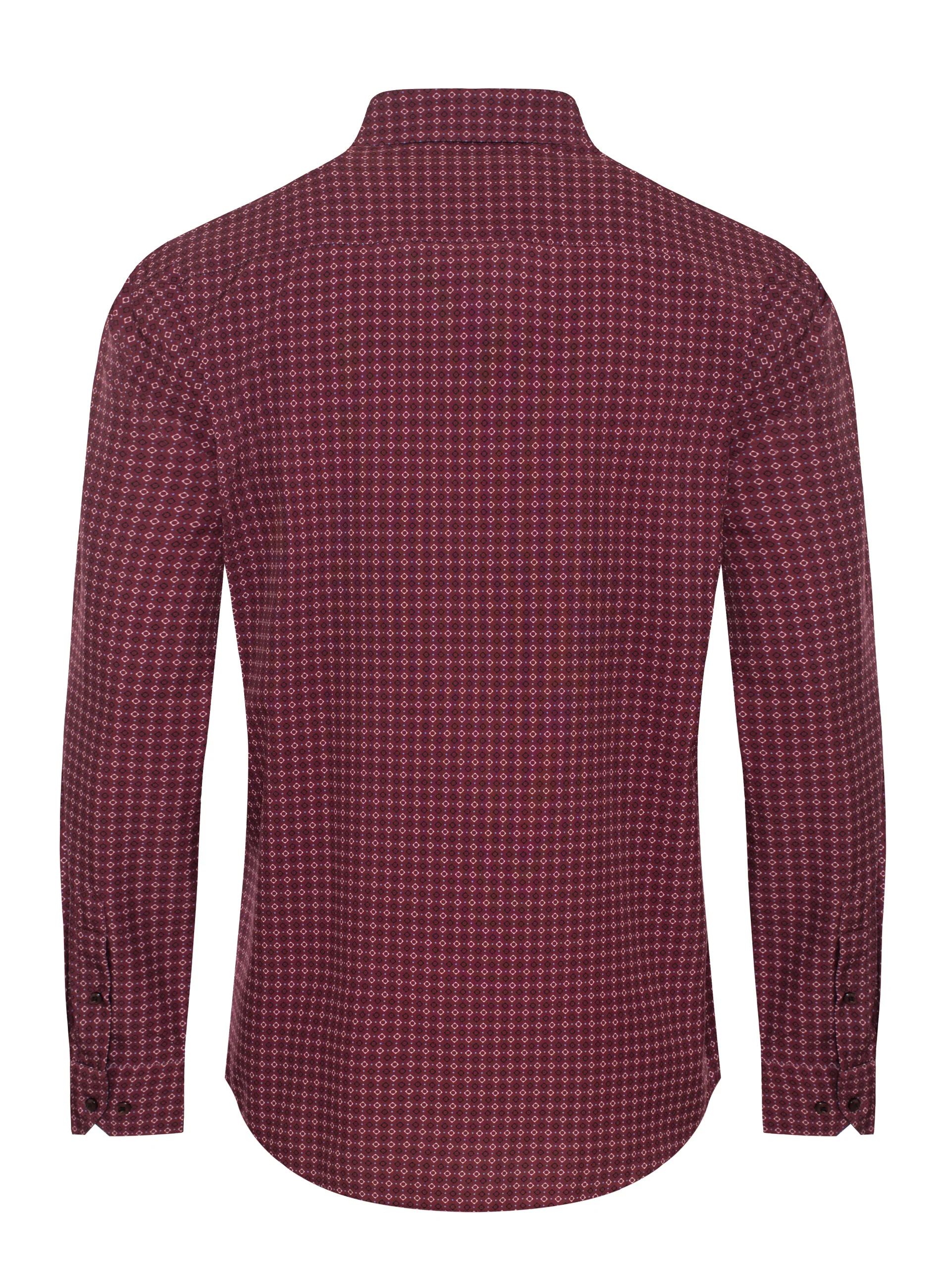 Mens Long Sleeve Printed Casual Button-Down Shirts HLS2004-130 - Image 2