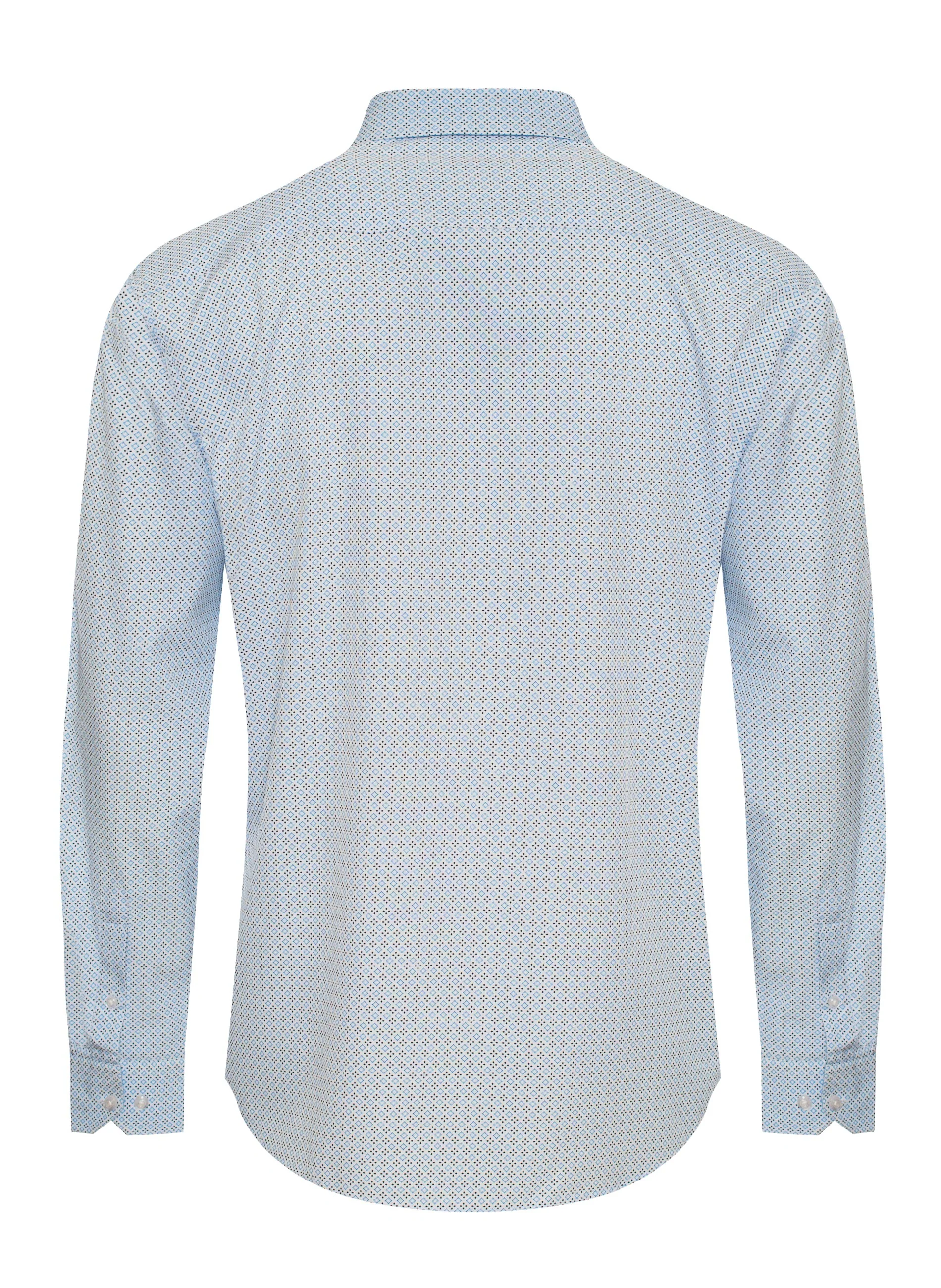 Mens Long Sleeve Printed Casual Button-Down Shirts HLS2004-131 - Image 2