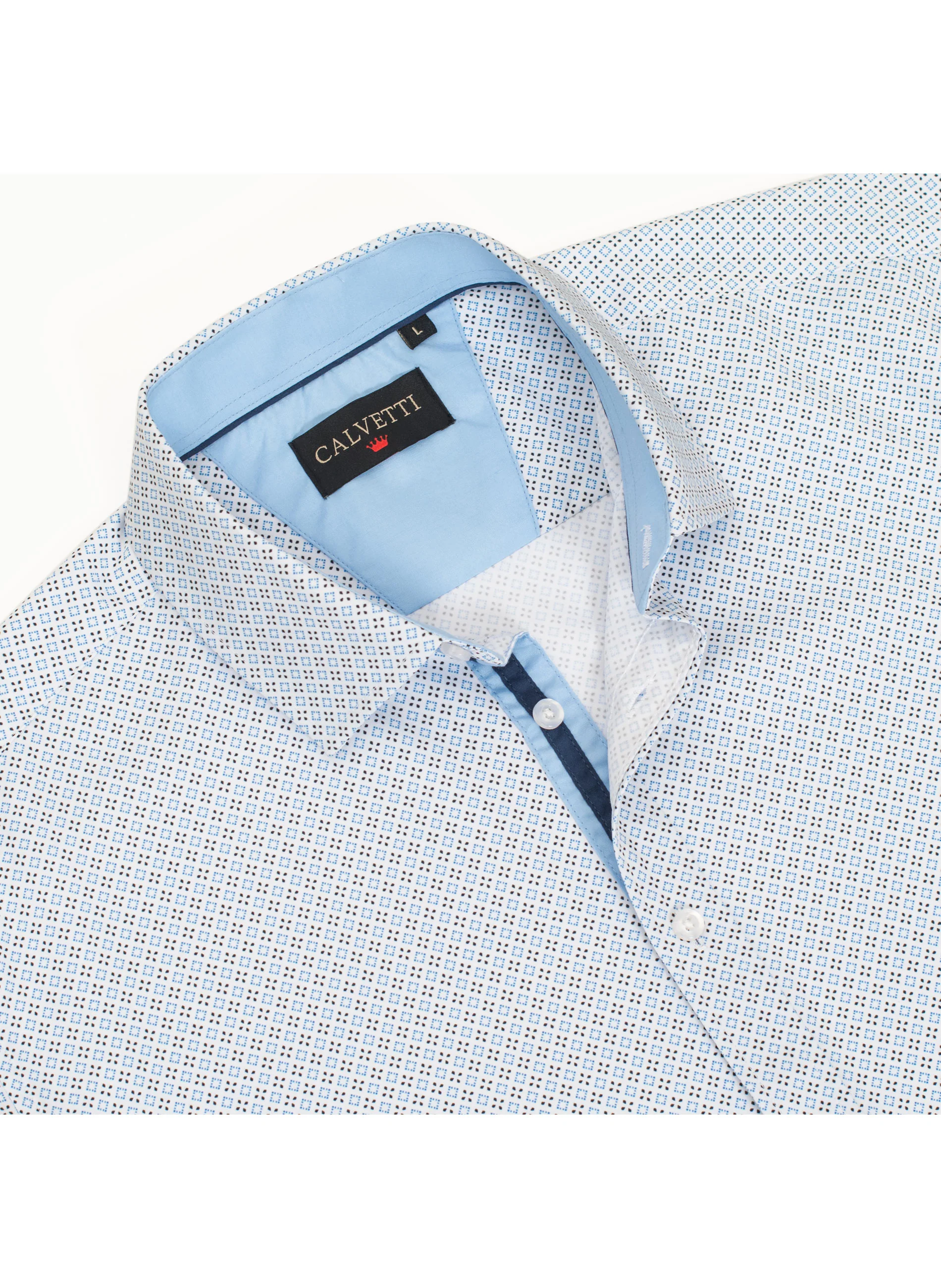 Mens Long Sleeve Printed Casual Button-Down Shirts HLS2004-131 - Image 3