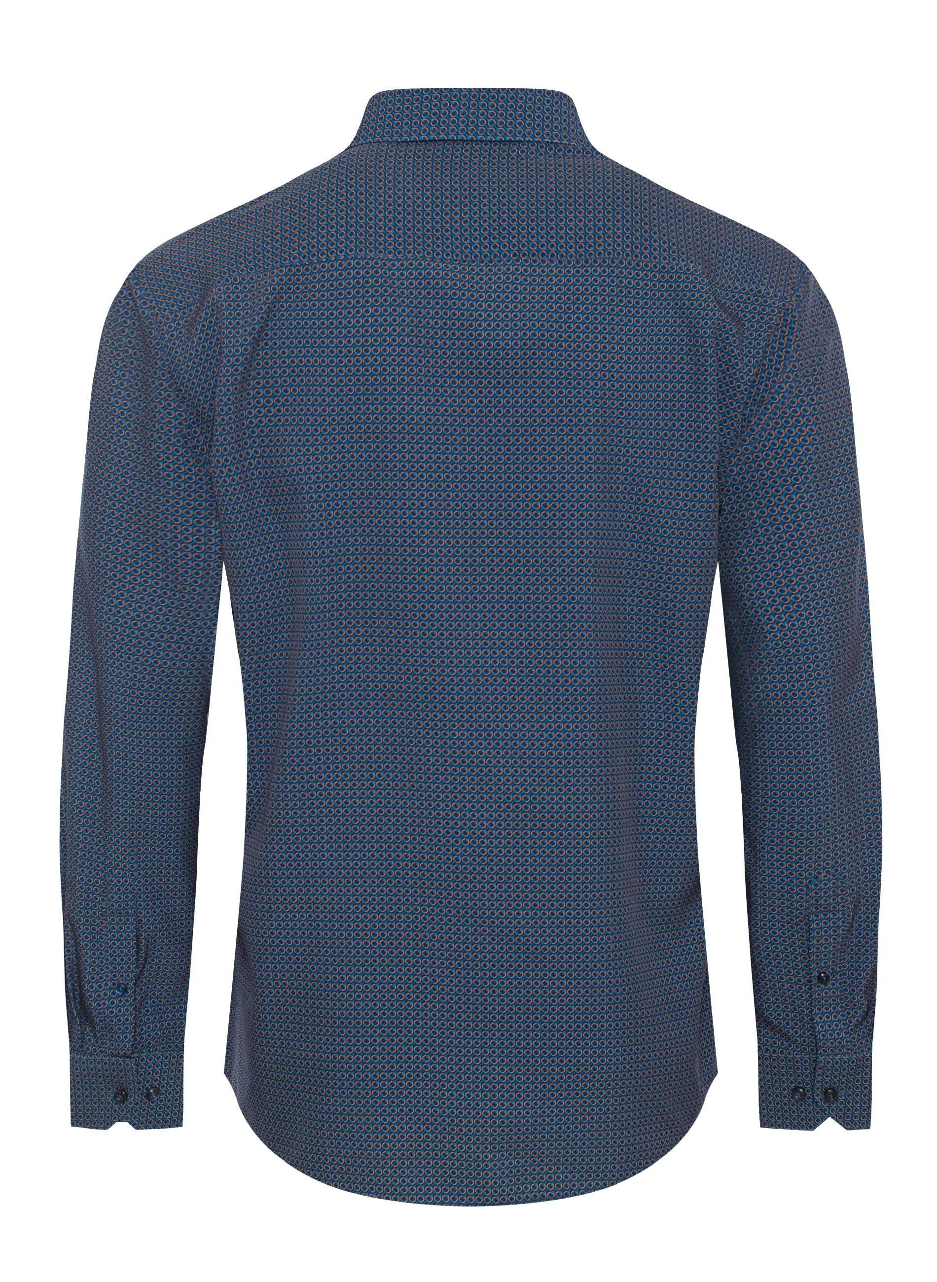 Mens Long Sleeve Printed Casual Button-Down Shirts HLS2004-132 - Image 2