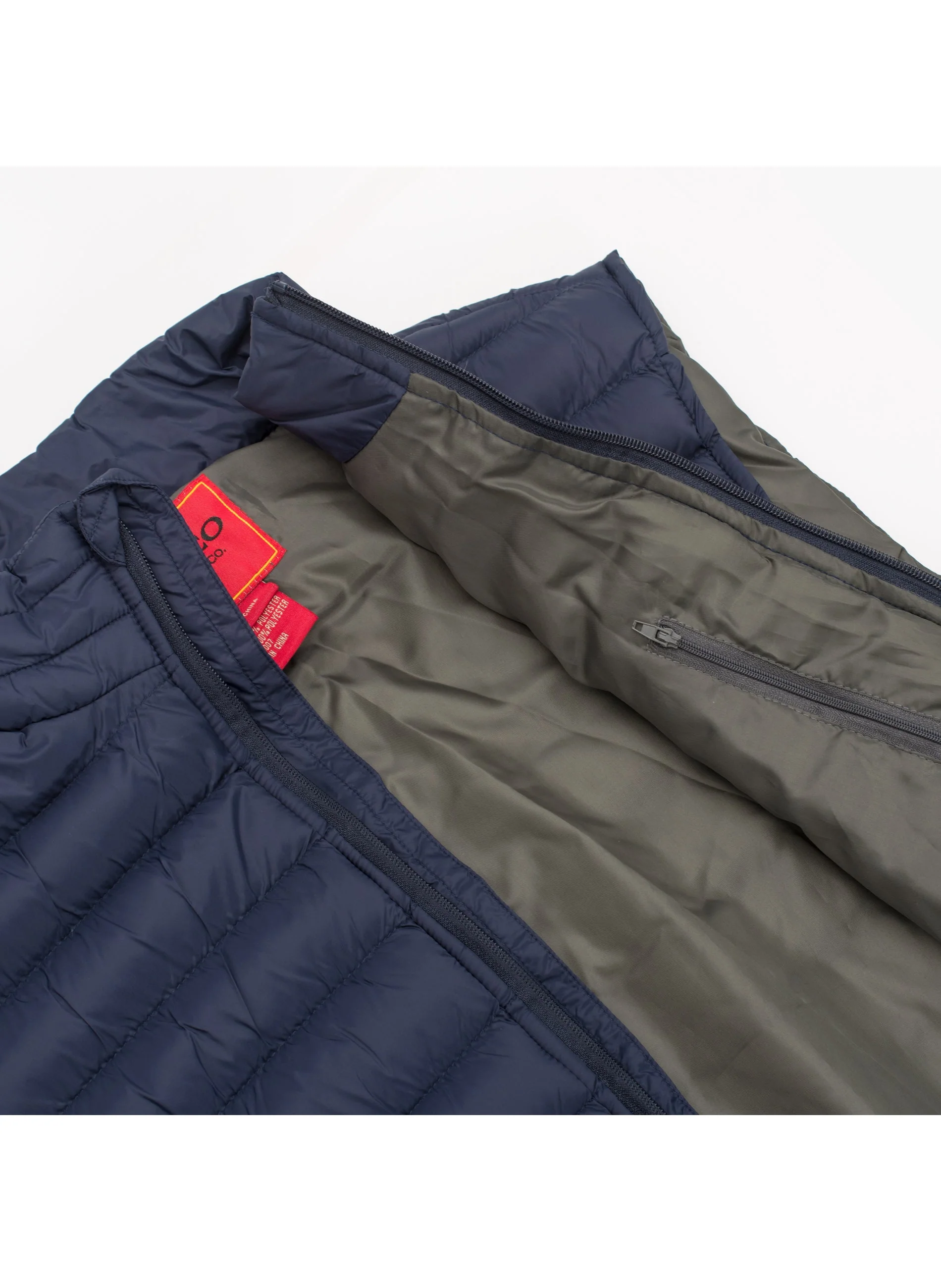 Men's Puffer Workwear/Streetwear Sleeveless Vest-NV640-NAVY/GRY - Image 3
