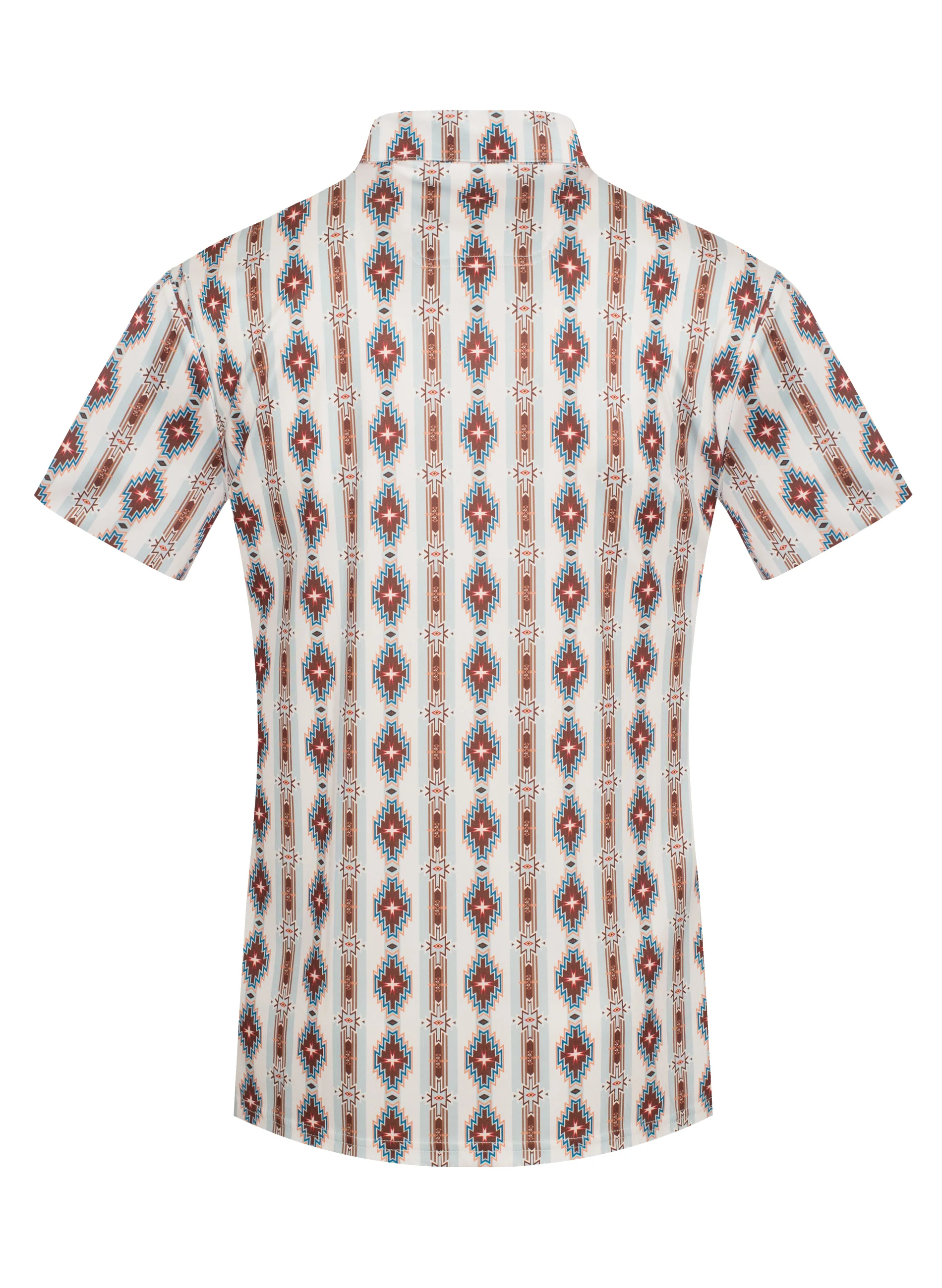 Men's Short Sleeve Modal Printed Polo Shirt – RS200-1068 - Image 2