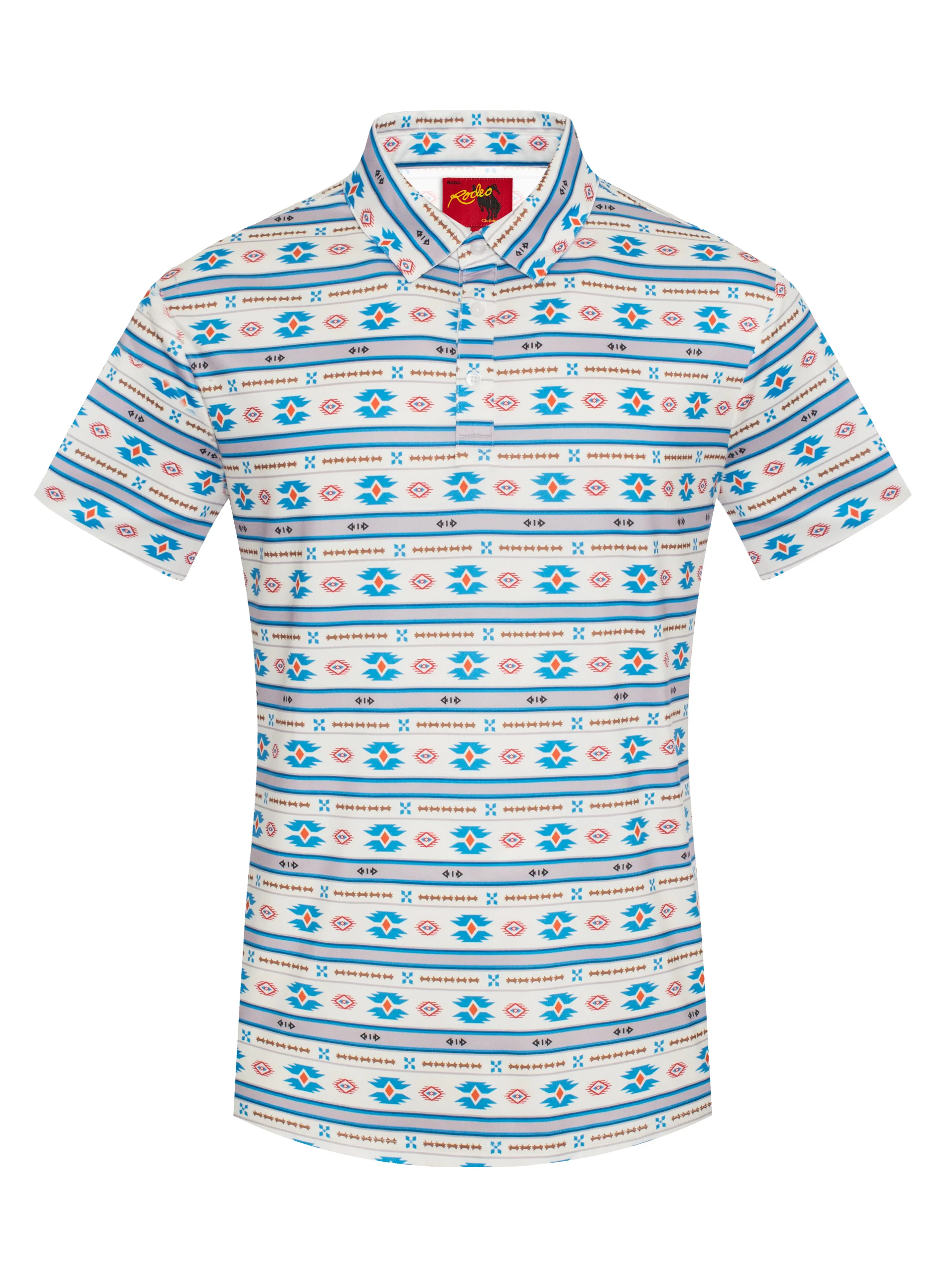 Men's Short Sleeve Modal Printed Polo Shirt – RS200-1071