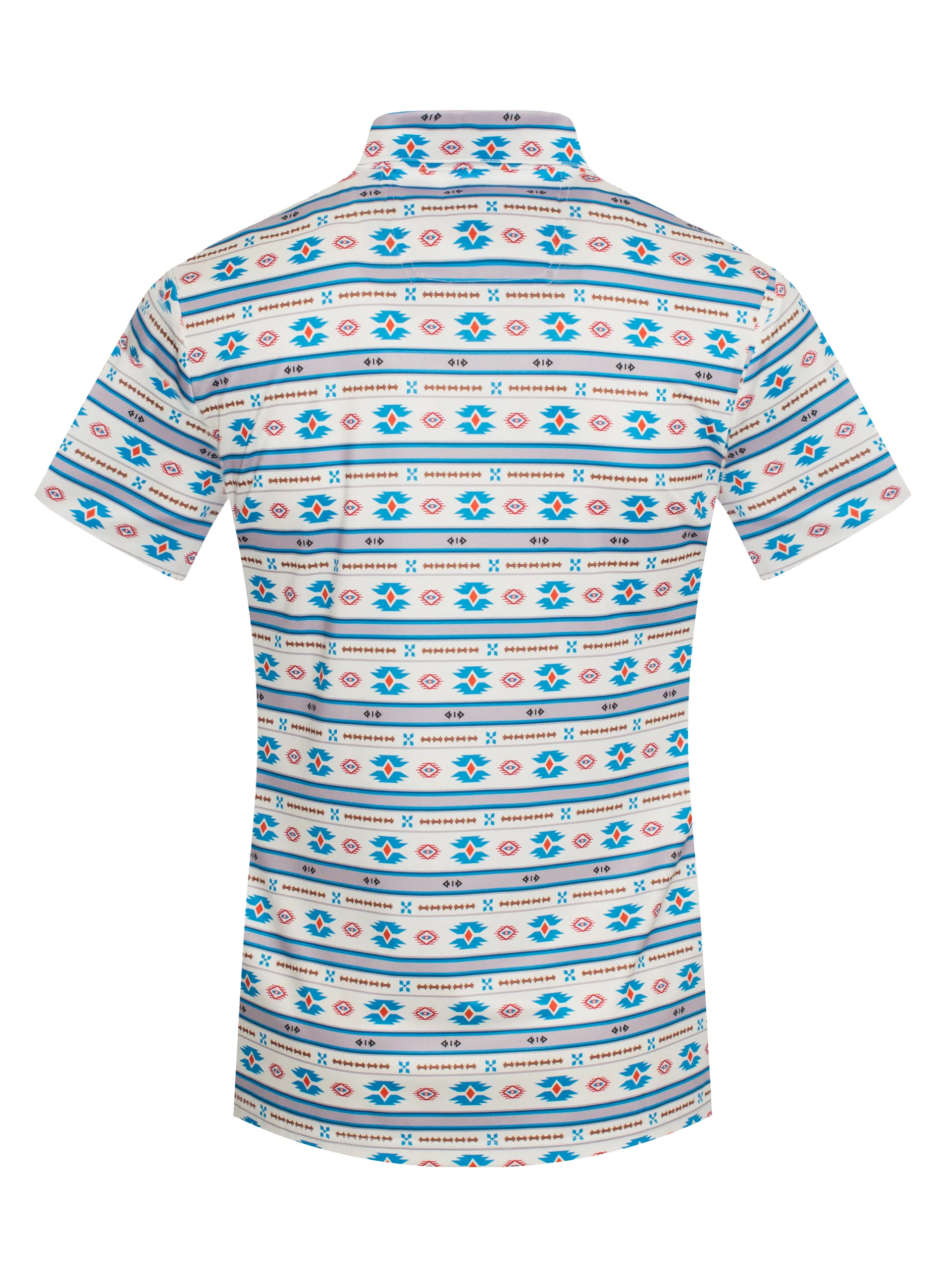 Men's Short Sleeve Modal Printed Polo Shirt – RS200-1071 - Image 2