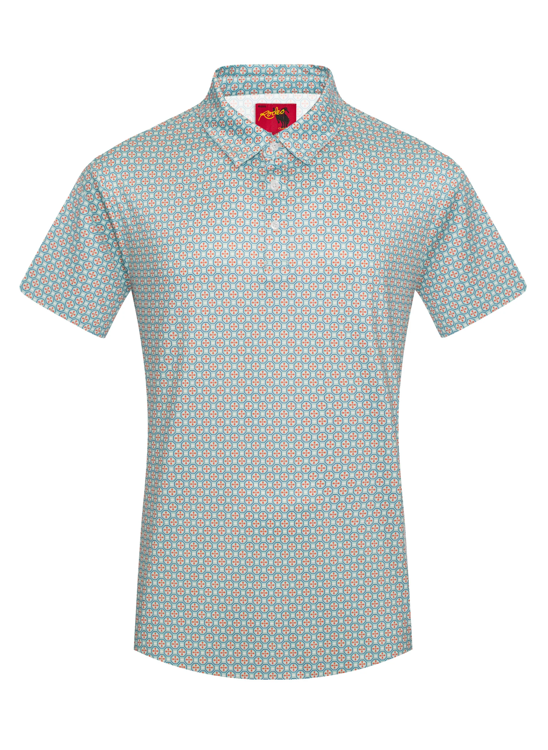 Men's Short Sleeve Modal Printed Polo Shirt – RS200-1074