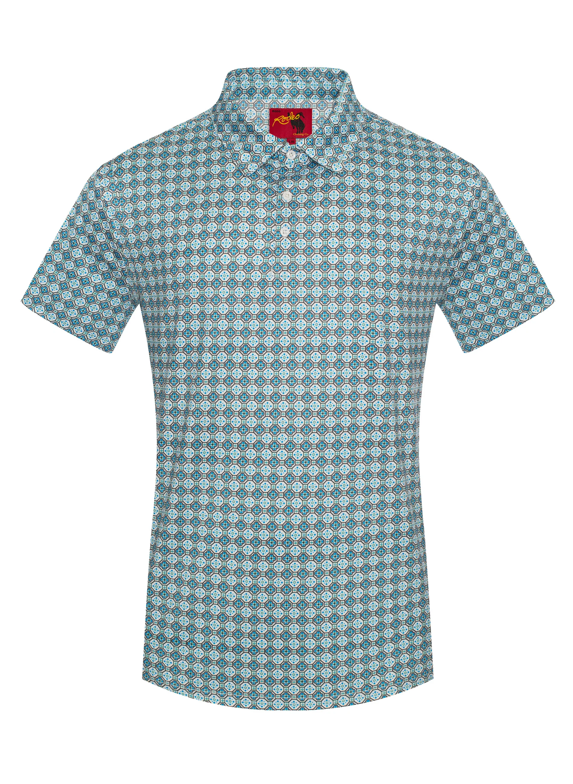 Men's Short Sleeve Modal Printed Polo Shirt – RS200-1107