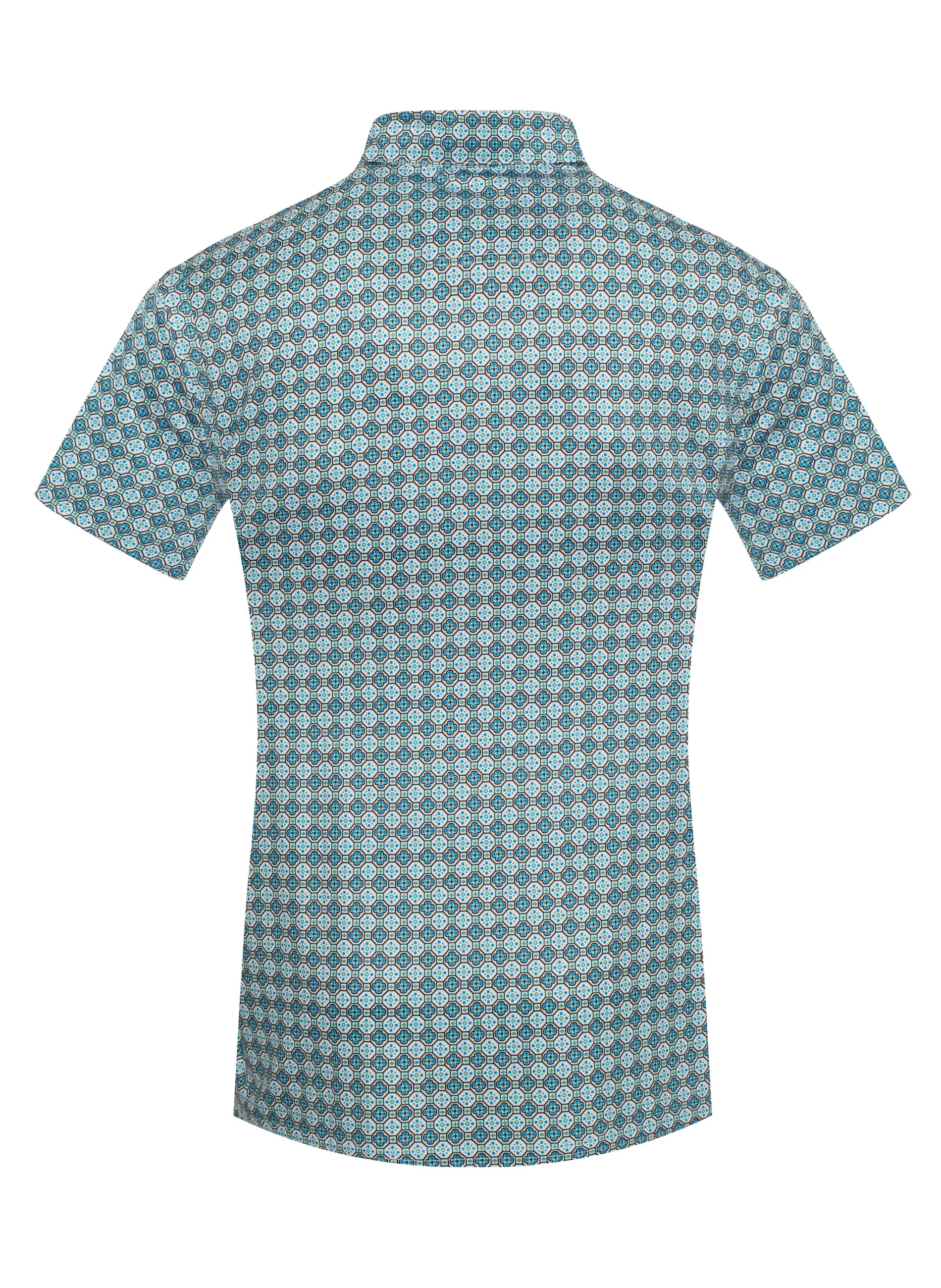 Men's Short Sleeve Modal Printed Polo Shirt – RS200-1107 - Image 2