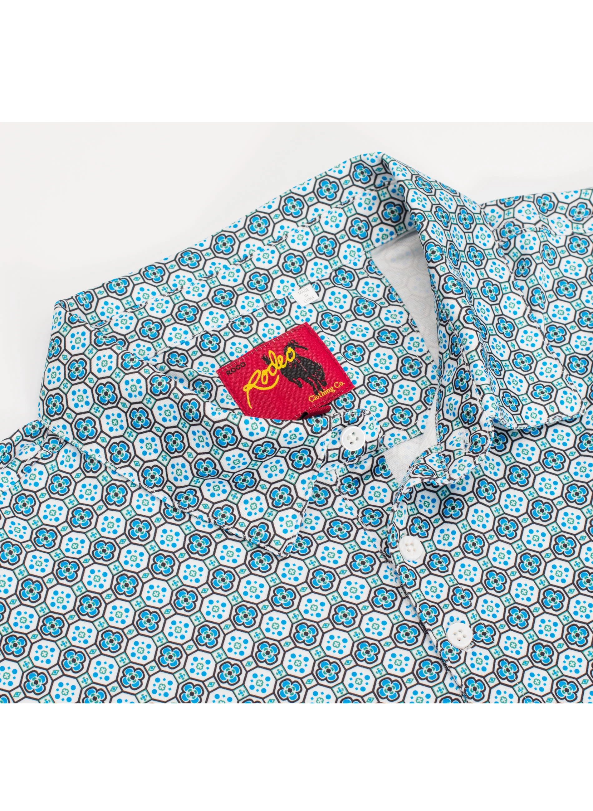 Men's Short Sleeve Modal Printed Polo Shirt – RS200-1107 - Image 3