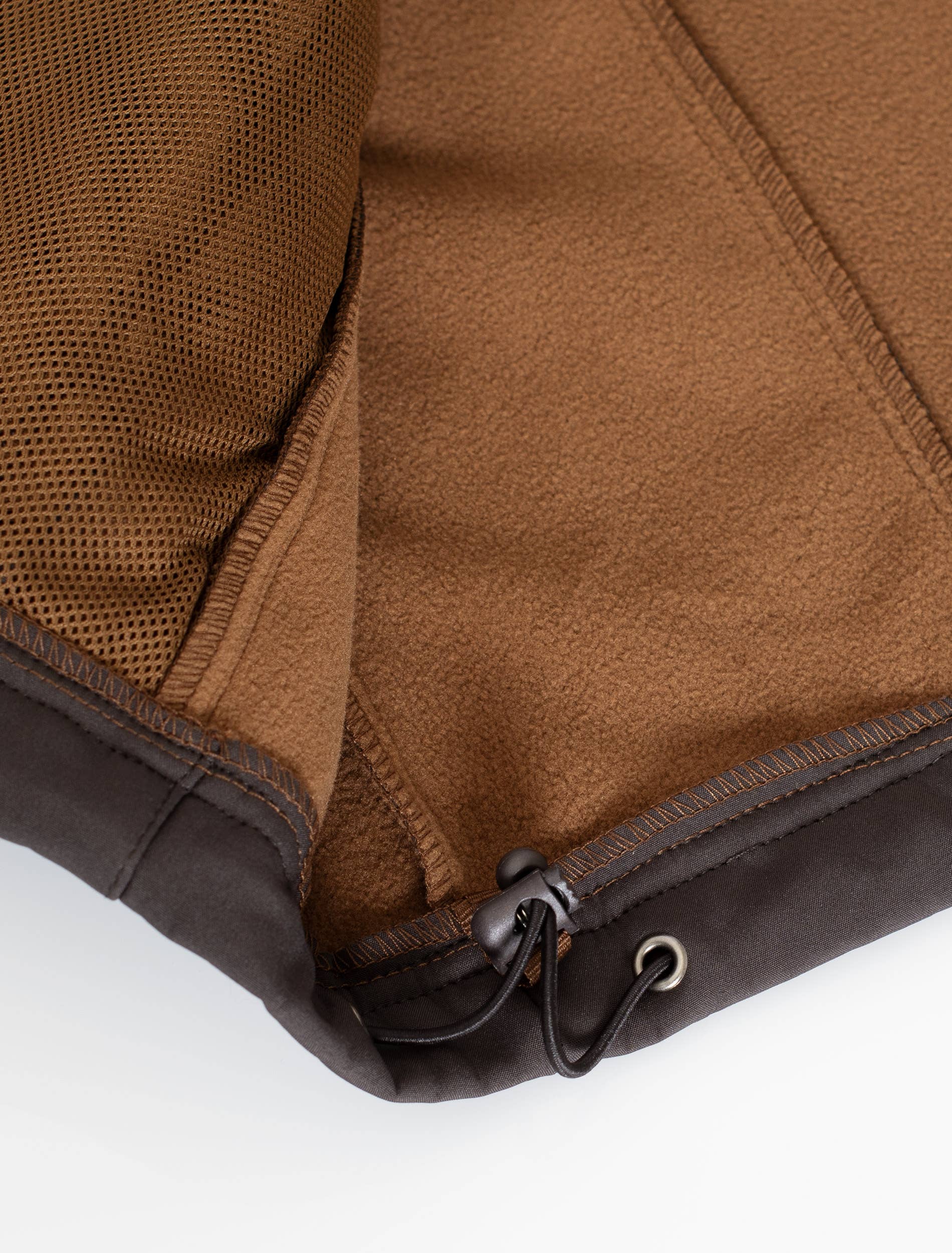 Men's Soft Shell Bonded Jacket-NJ650-BROW-COGNAC - Image 4