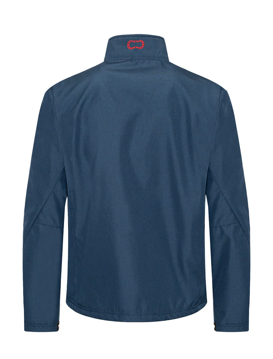 Men's Soft Shell Bonded Jacket-NJ650-EMB-NAVY-RED - Image 5