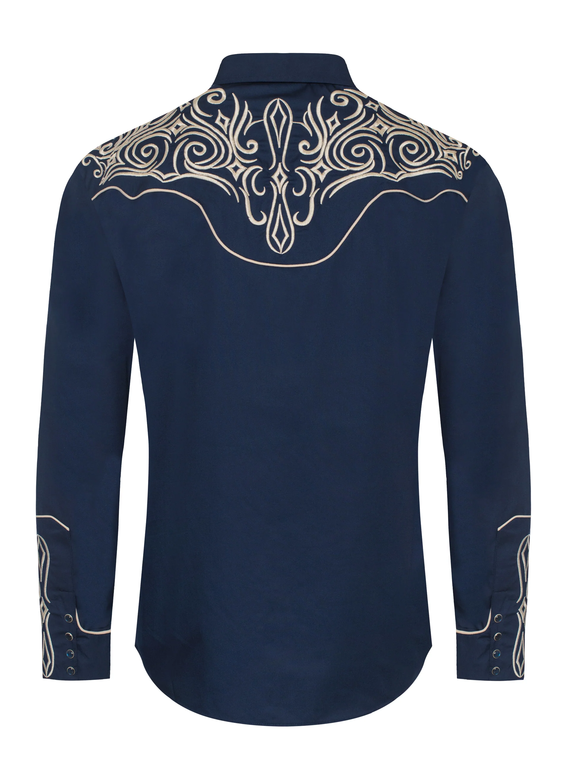 Men's Western Cowboy Embroidery Shirt -PS500L-EC-569 - Image 2